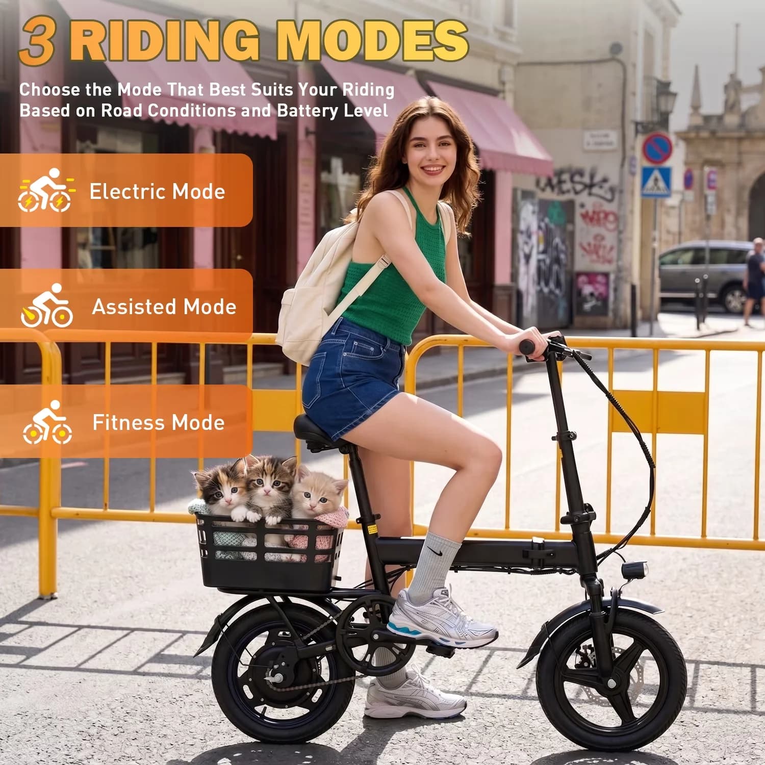 Innovative Electric Bike with Battery, 500W, XKJ - 48V - Ergonomic Design Model 8E7EF5