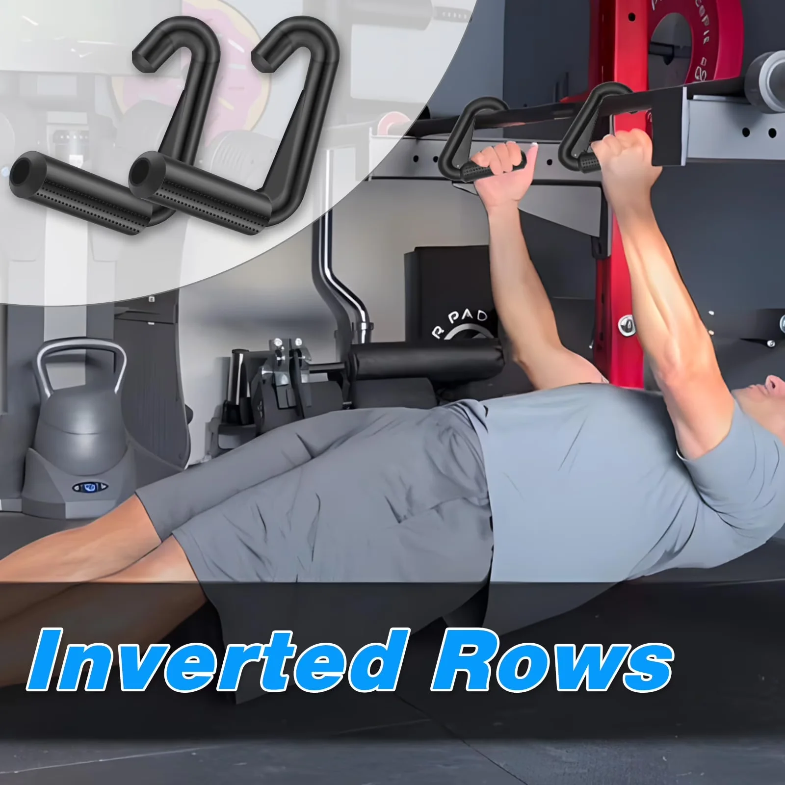 Home Gym Accessory Stylish with Heavy Duty, Attachment-Handles - Polypropylene Black Model 398953