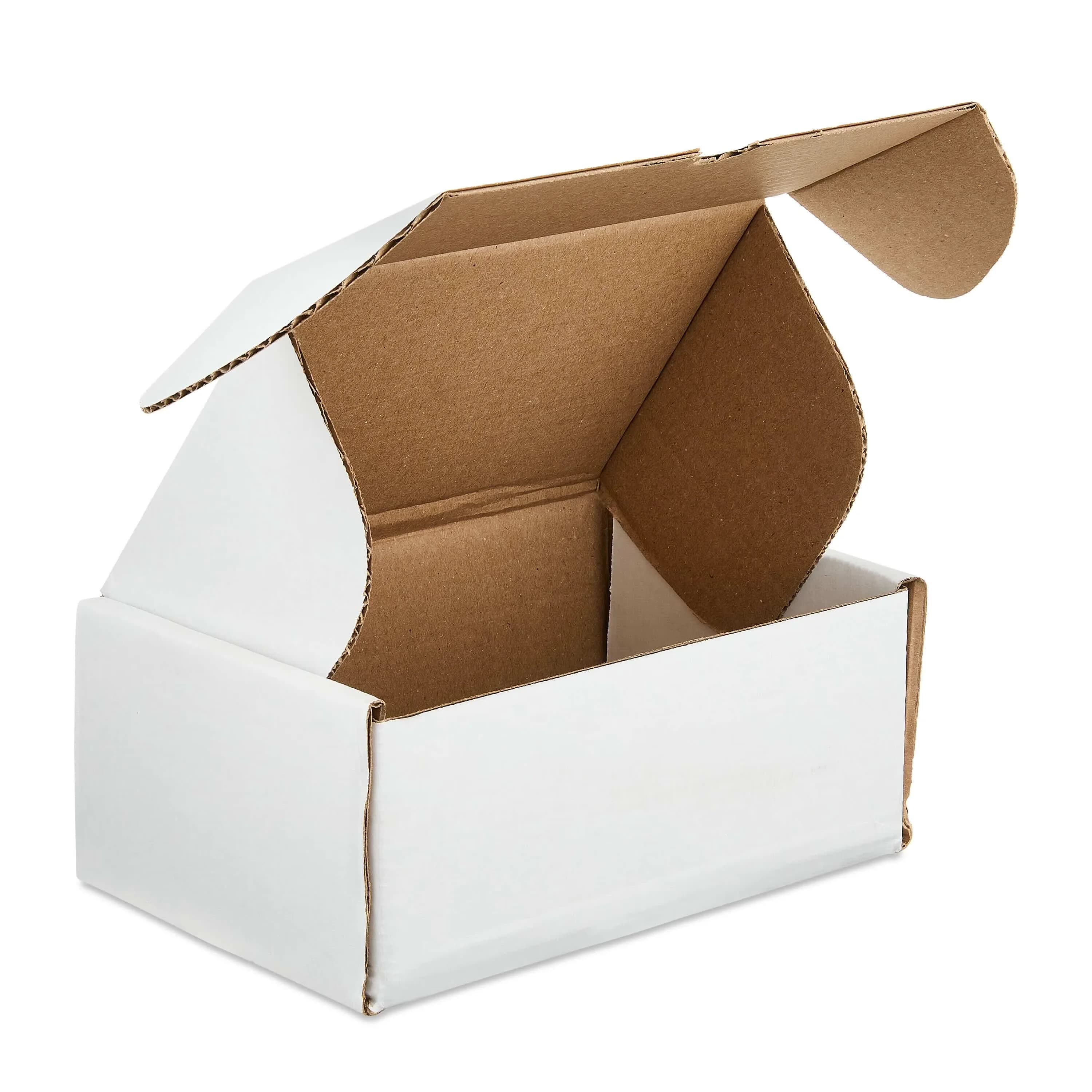 Moving Versatile with 9" L x 6" W x 4" H, Recycled Tuck-top Shipping Box - White Corrugated Model F8A1C6