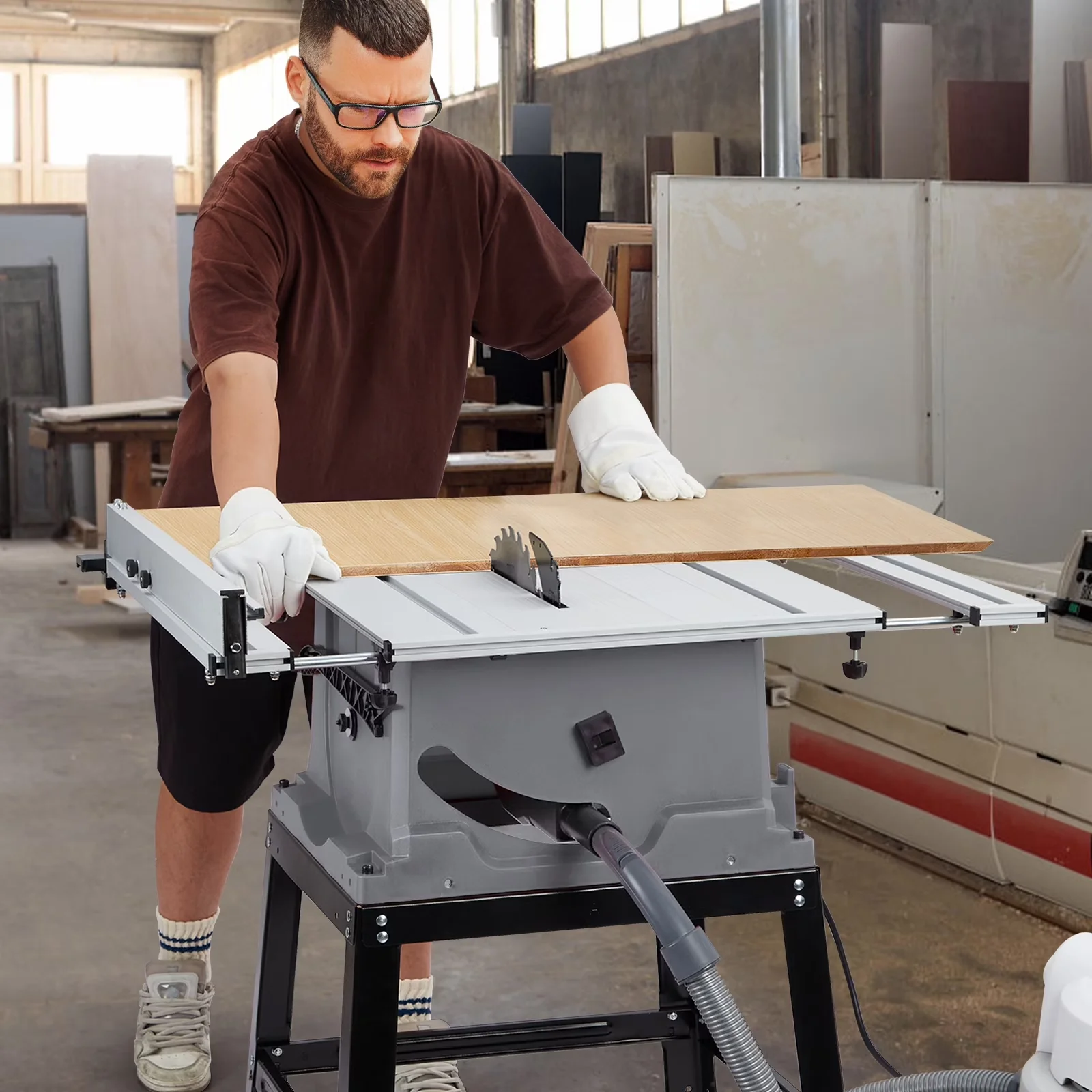 Essential Power Saw with 1800W, Easy To Control, 10-inch 24-tooth carbide tipped blade x1 - Model 666679