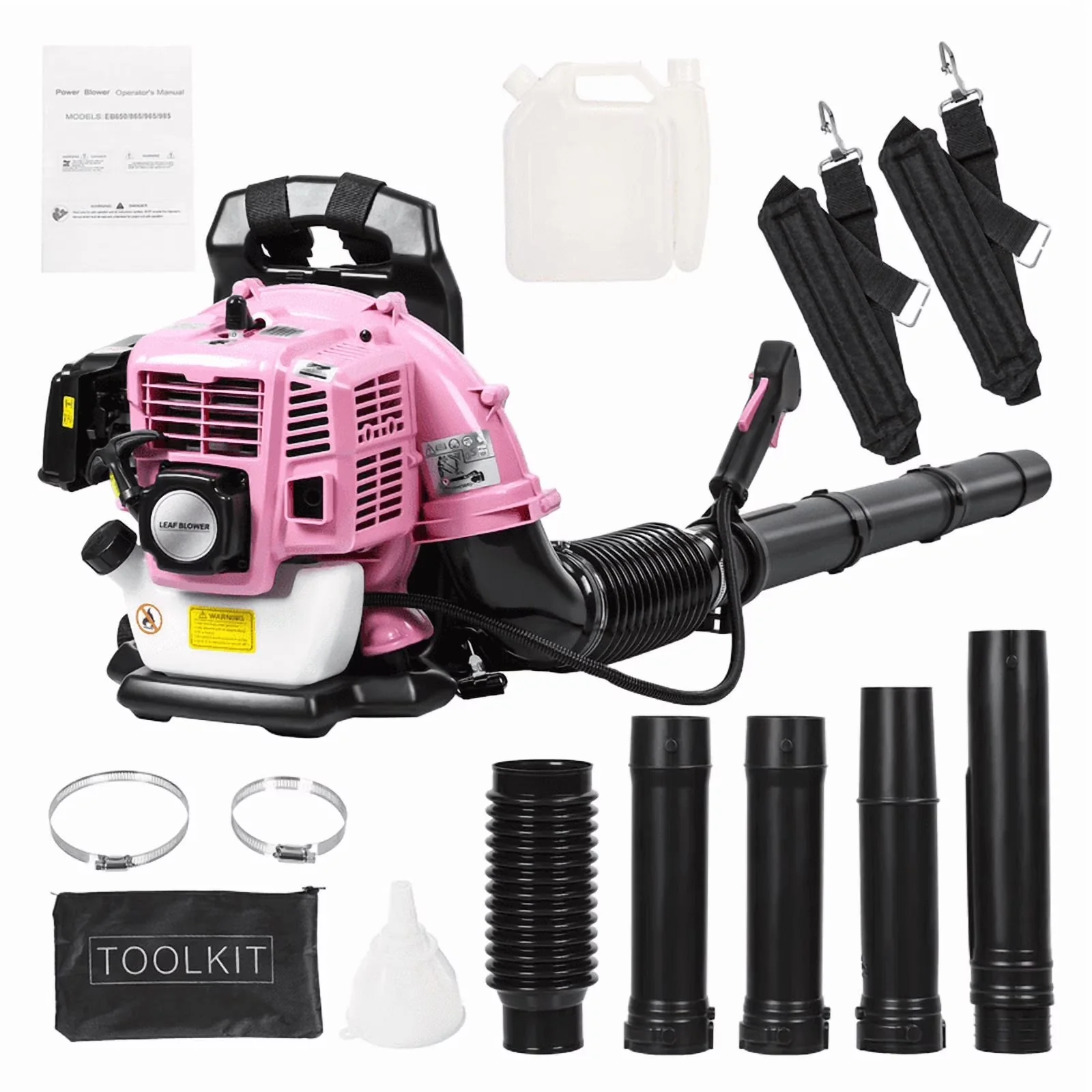 Stylish Leaf Blower with 52CC Backpack Gas Powered, Harness Air-Cooled & Fuel Tank - Model 695A4F