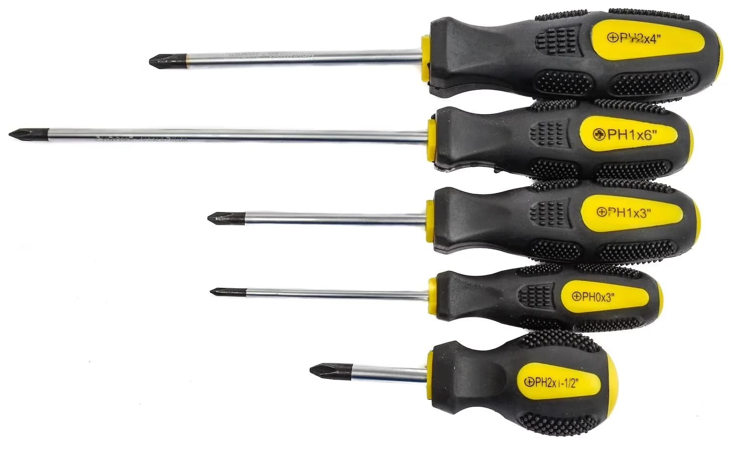Quality Hand Tool Set with Magnetic, 69 Piece Magnetic Screwdriver - Rubber Grip Handles Chrome Vanadium Shafts Off-White Model 2171B3