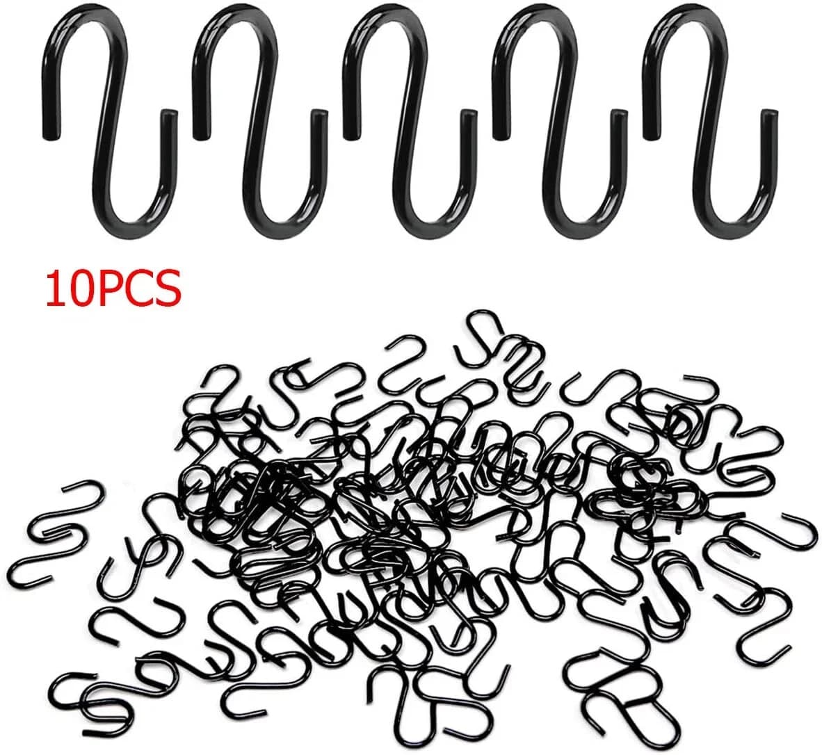 Compact Fastener with 10Pcs 1/2 Inch S Shaped Hooks - 1/2 in - Satisfaction Guaranteed Model 6A648E