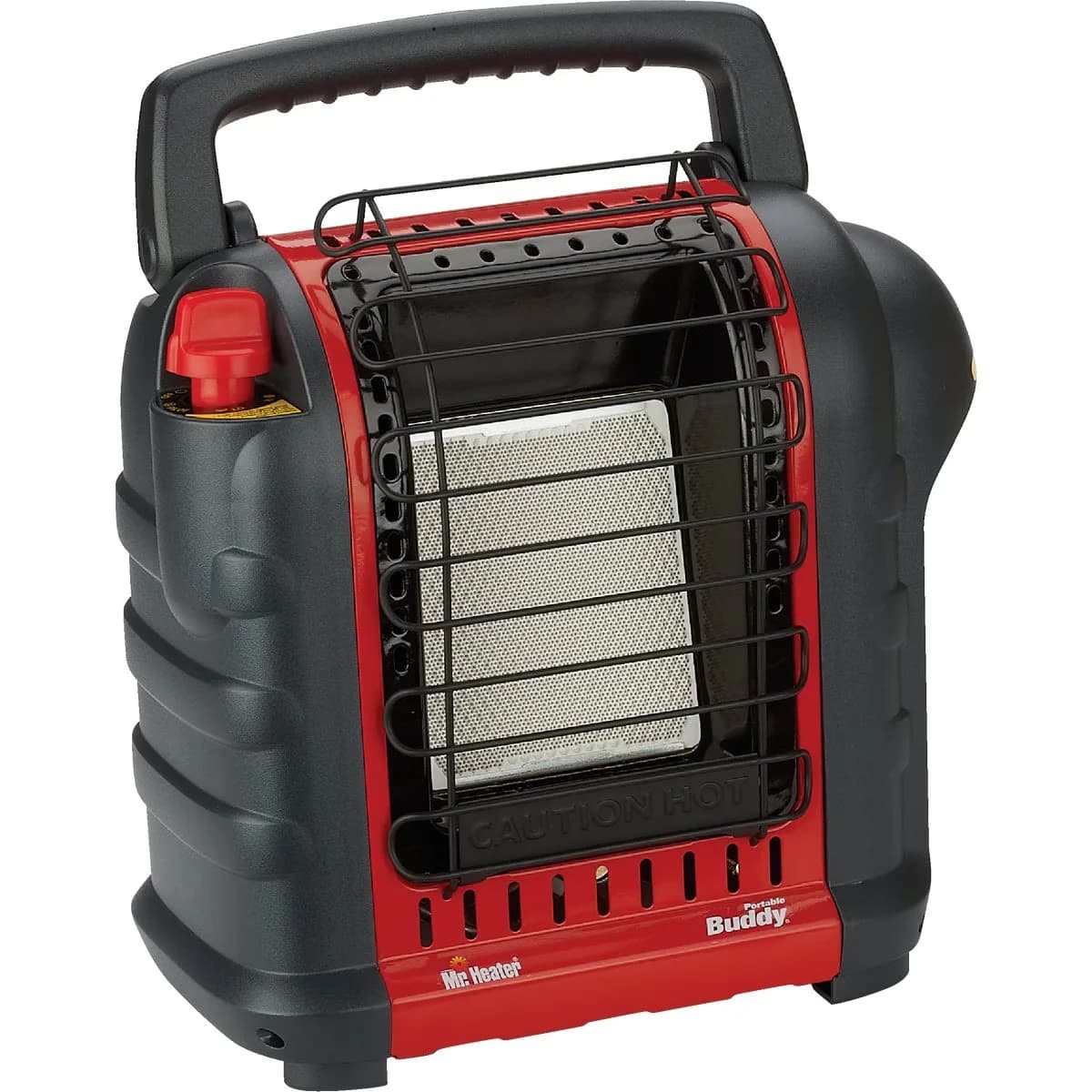 Stylish Portable And Electric Space Heater with Automatic Shutoff, Heats up to 225 sq. ft - Red Model 6F52AA