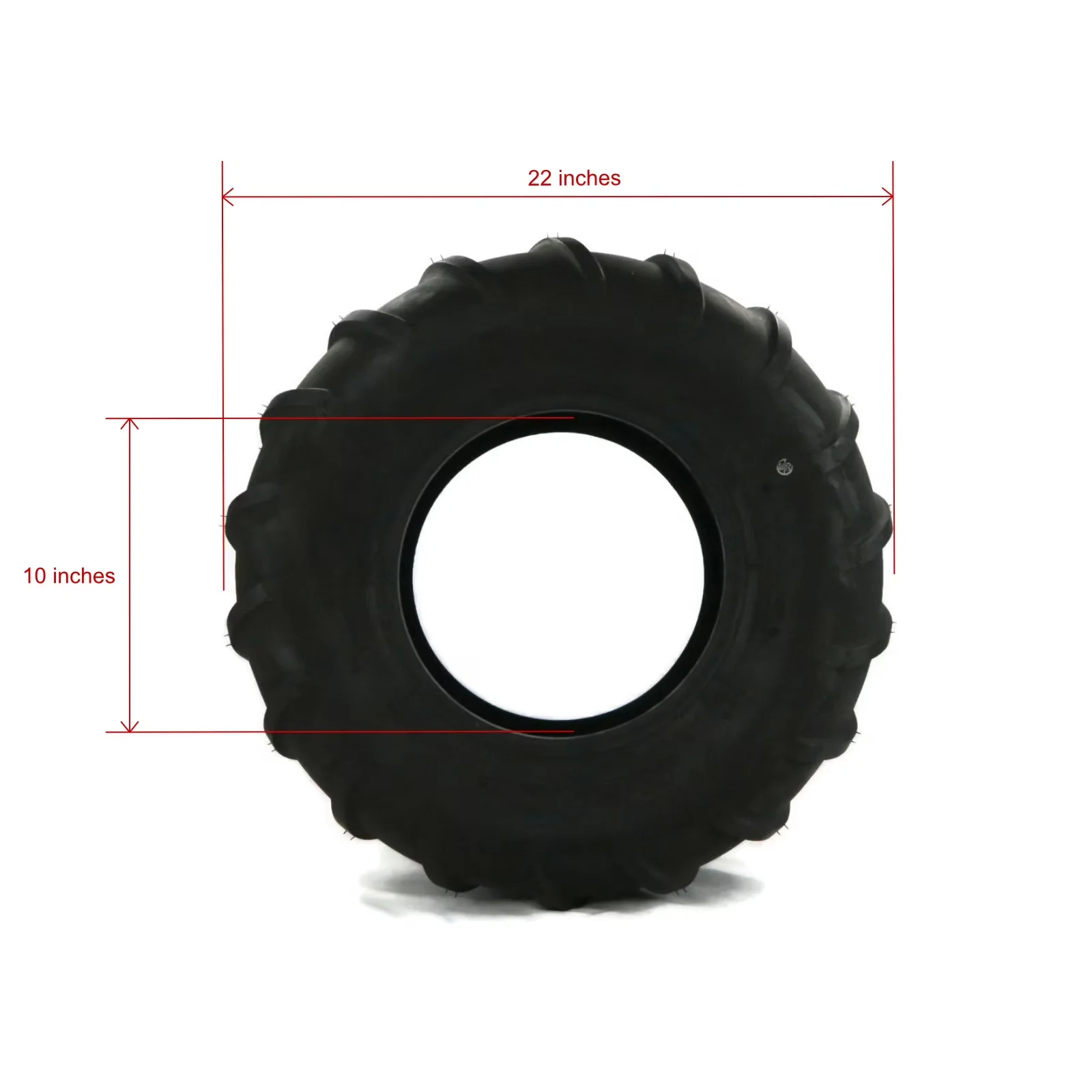 Quality Lawn Mower Tire with K472, OEM 2-Pack Kenda Bar 4 Ply Tread, 22x11.00-10 - Model FC9EE5