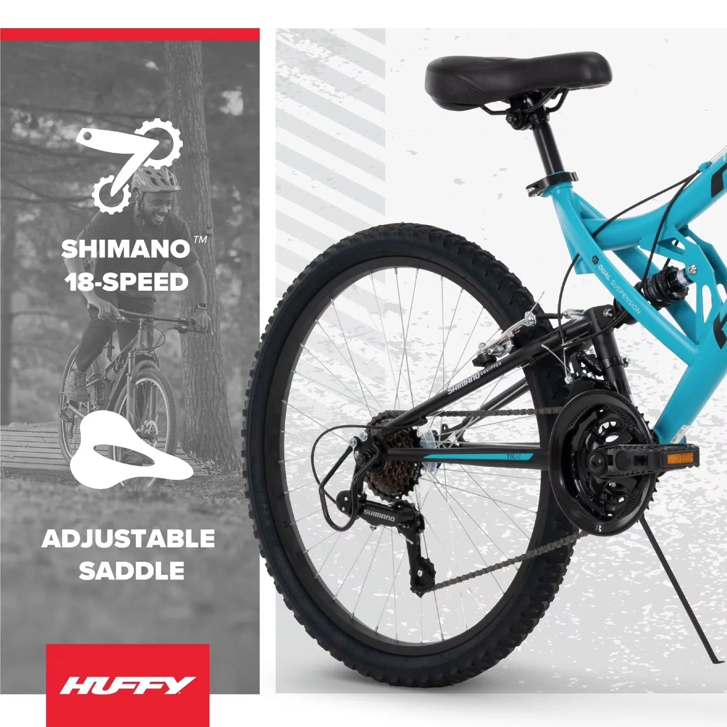 Versatile Mountain Bike with Adjustable Seat, Lightweight, Adult - Blue Model 726FE1