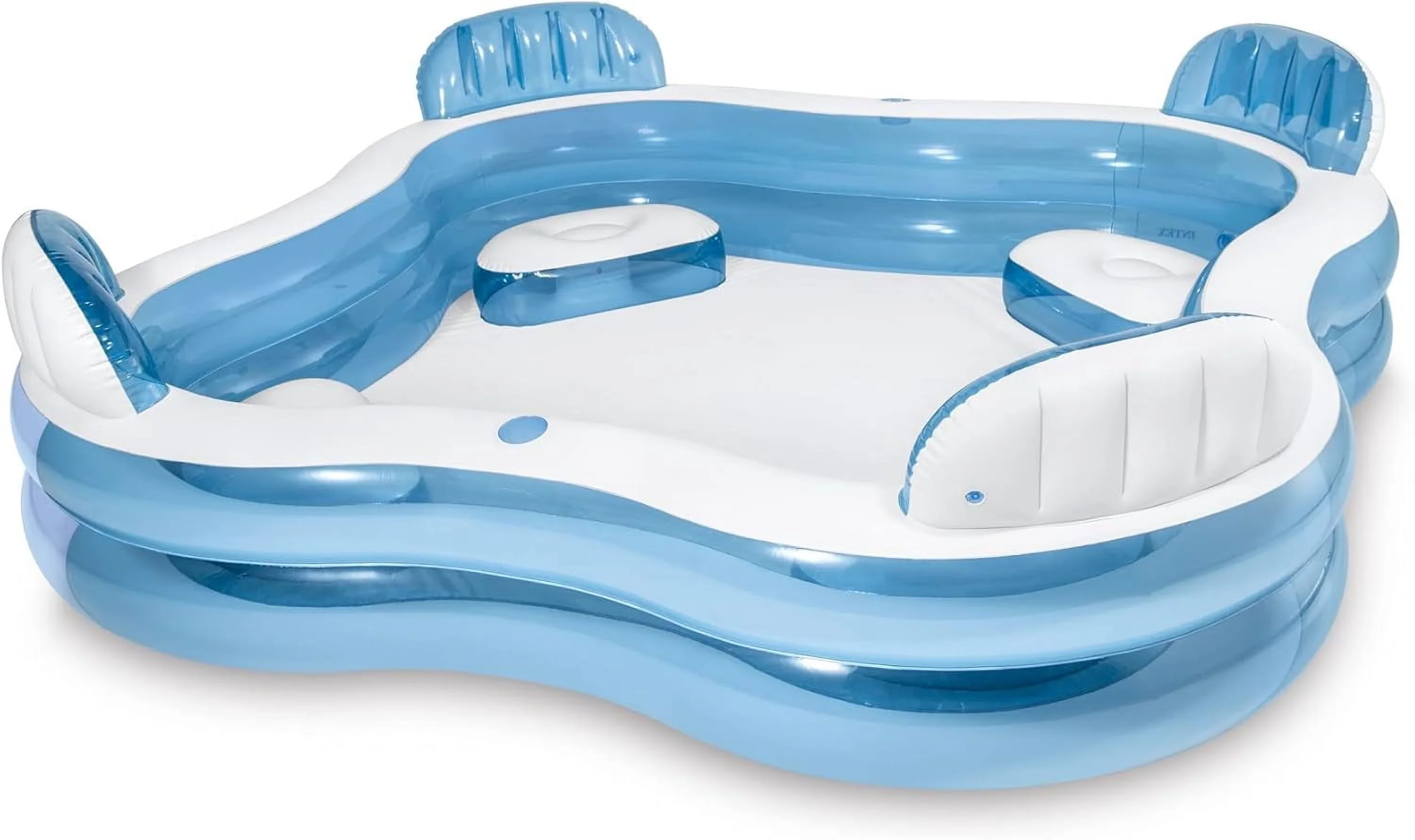 Classic Inflatable Pool with 4 Built-in Seats, Age grade: 3+ years for Party - Model 80B21F