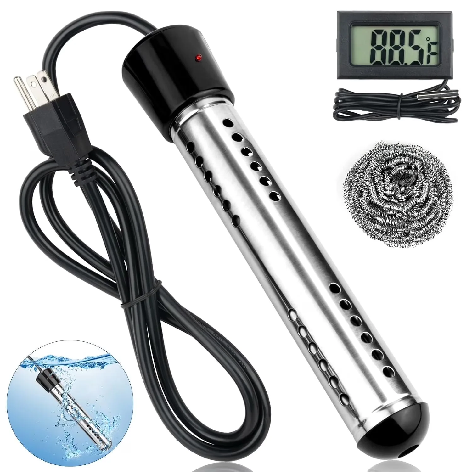 Plumbing Reliable with 1500W, Portable, Auto Shut-Off for Small - Sleek Profile Model CF58FF