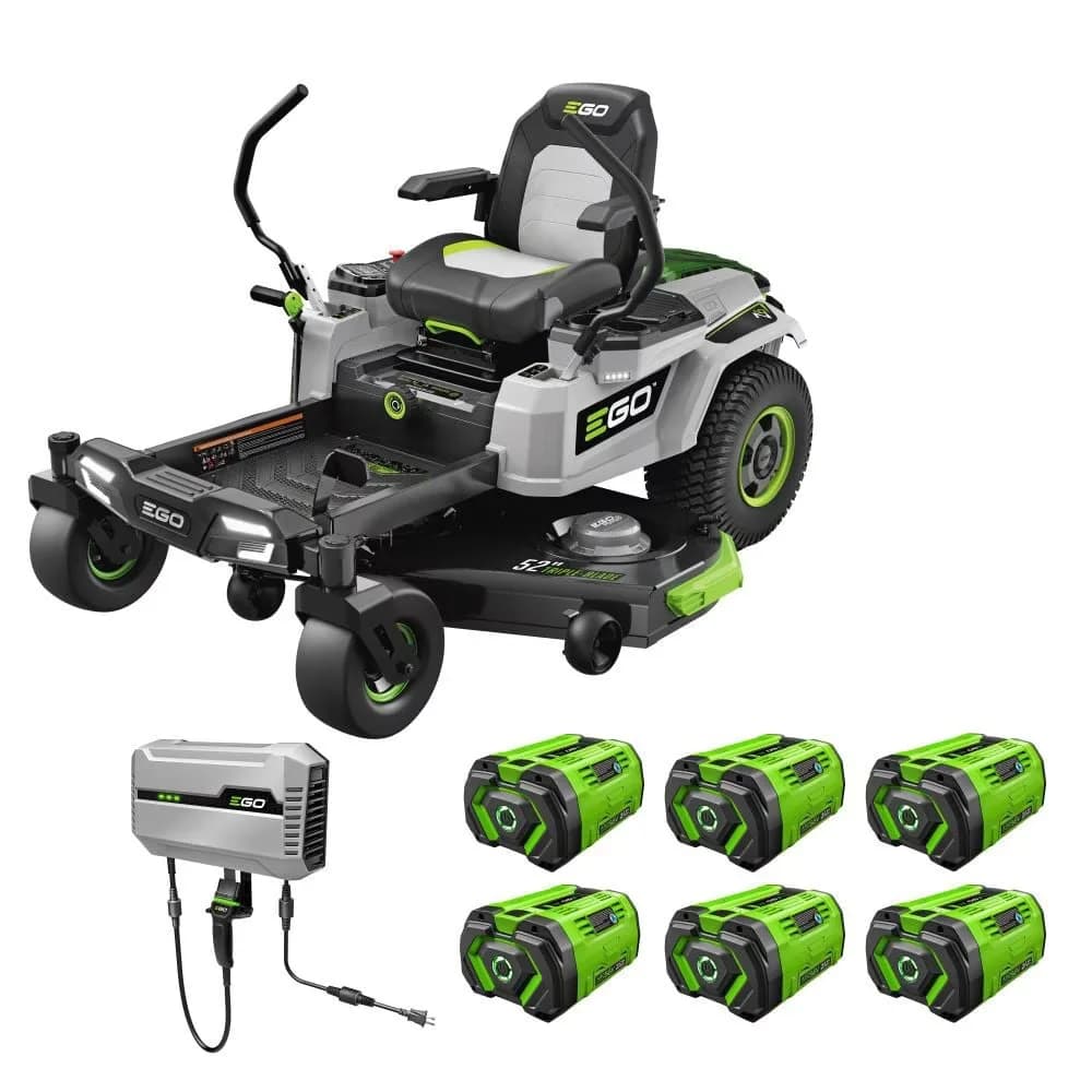 Riding Lawn Mower Modern with 4-8 MPH Speed, (Refurbished) - 52 Inch for Home and Office Model 89643E
