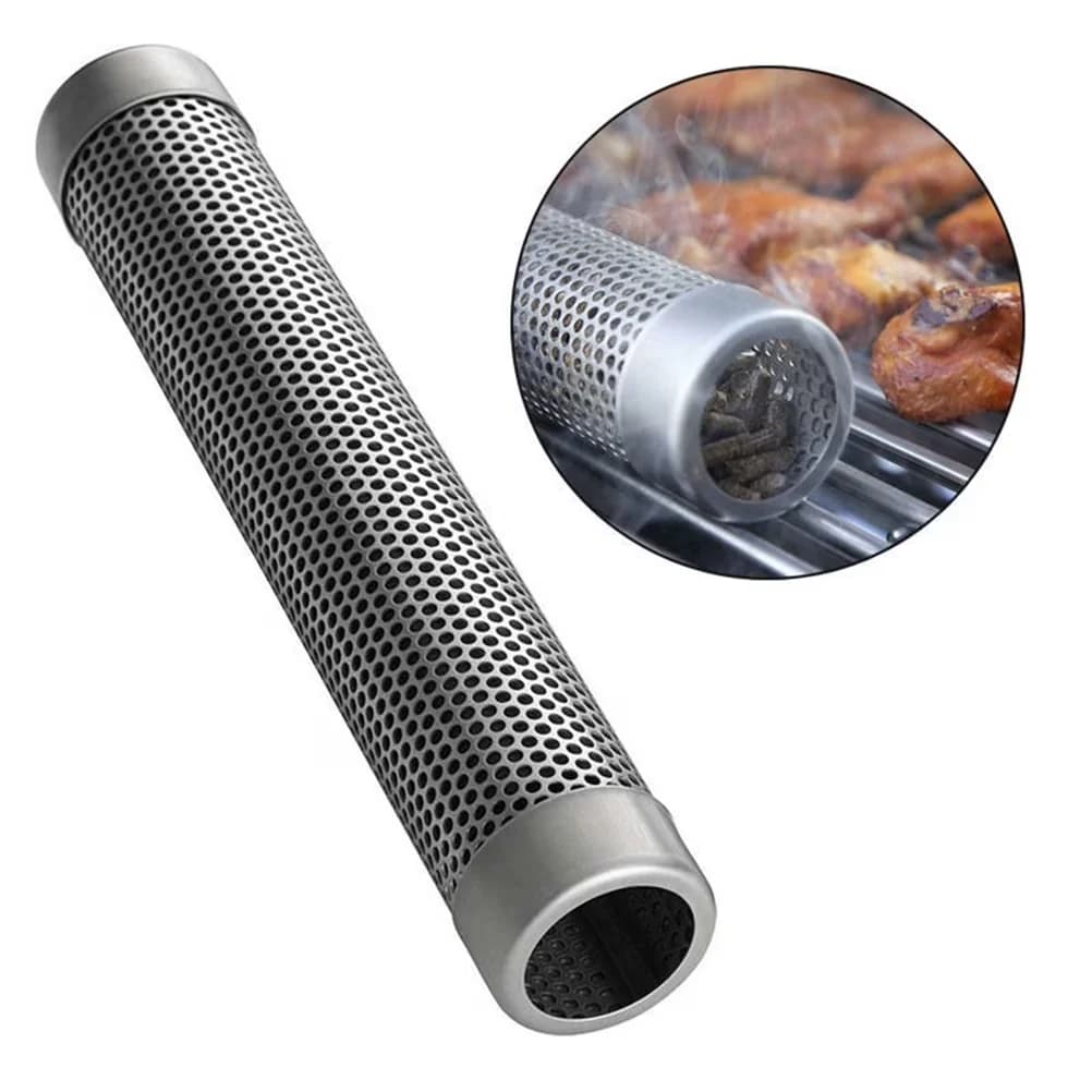 Modern Smoker with Water Smoker - Stainless Steel Gray 1Pack - Durable Build Model BB6E39