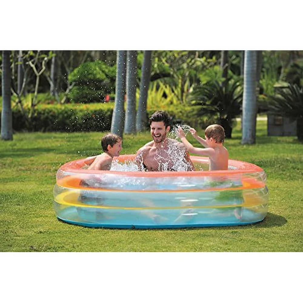 Inflatable Pool Innovative with Material: Made from durable PVC material, Type: Inflatable ribbon kiddie pool - Model 50027B