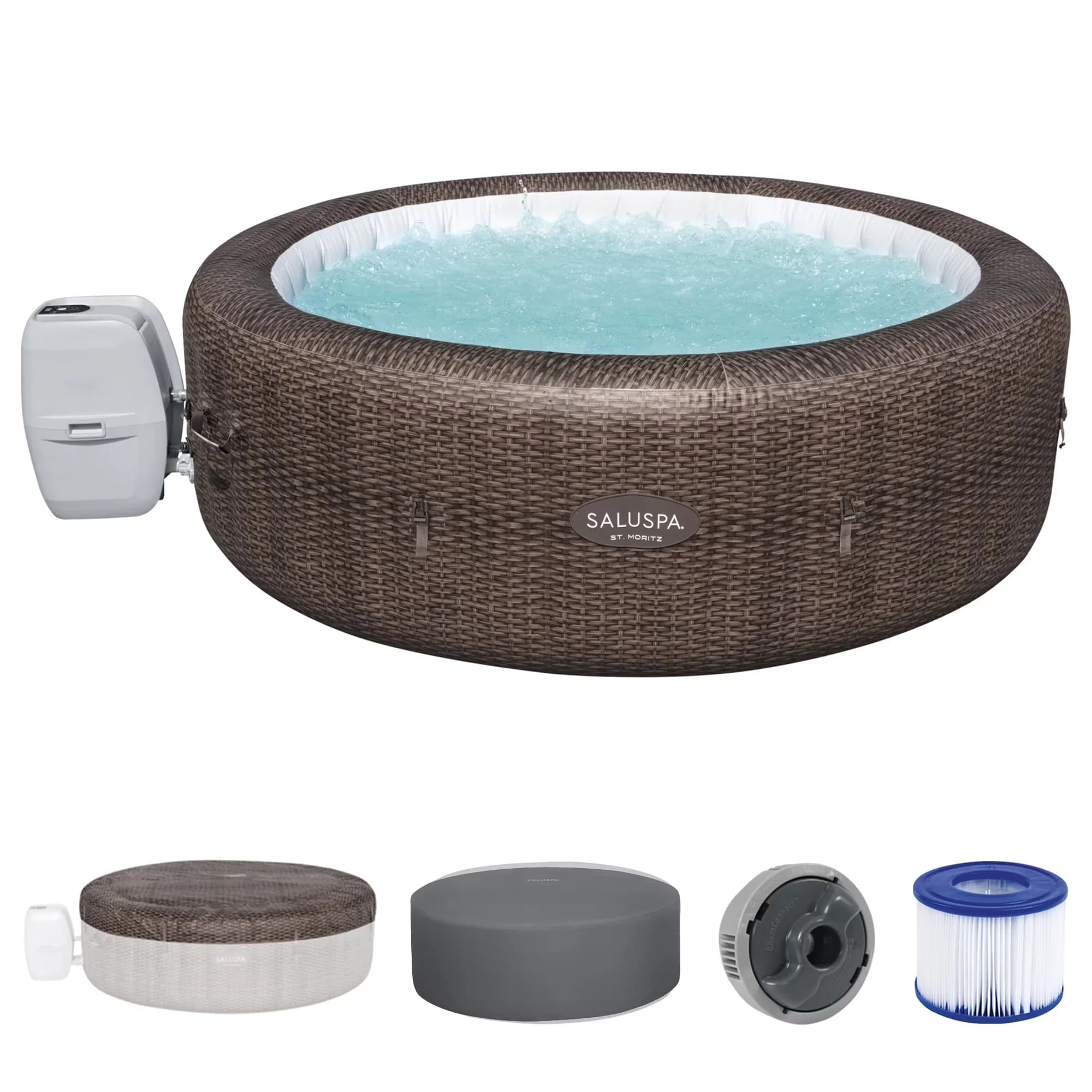 Hot Tub Stylish with Energy Efficient, 85 x 28 in, Round - 5-7 - Low Maintenance Model 2E06F4