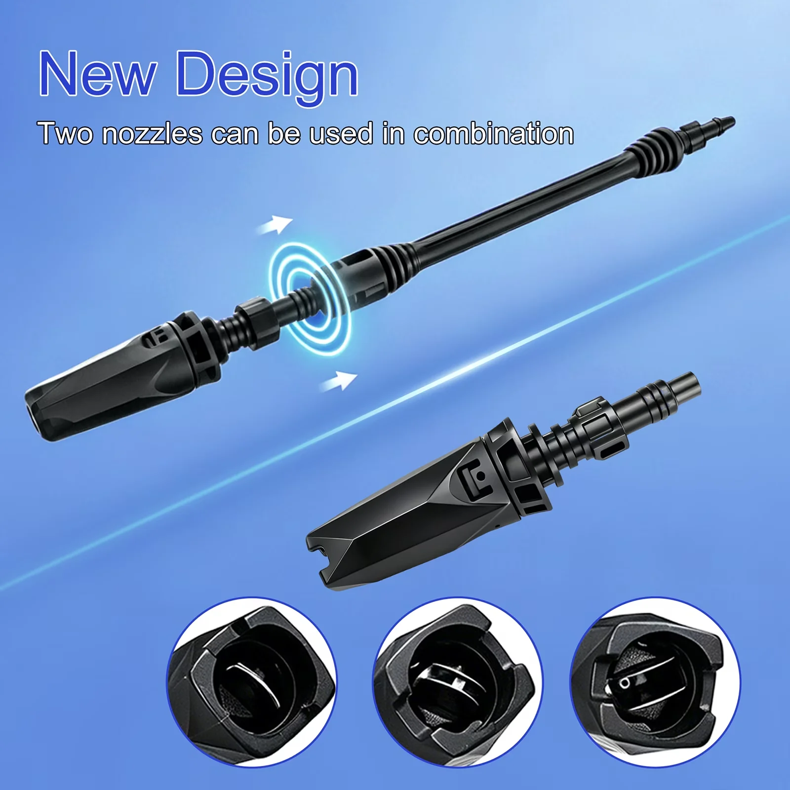 Professional Pressure Washer with Adjustable Wand, 16.4ft Hose for Car, Home - Model ADADAE