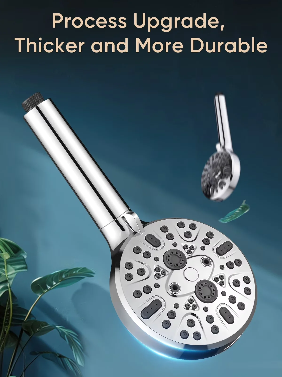 Reliable Shower Head with Easy To Clean, Easy To Install, Filtered - Silver Model 909C27