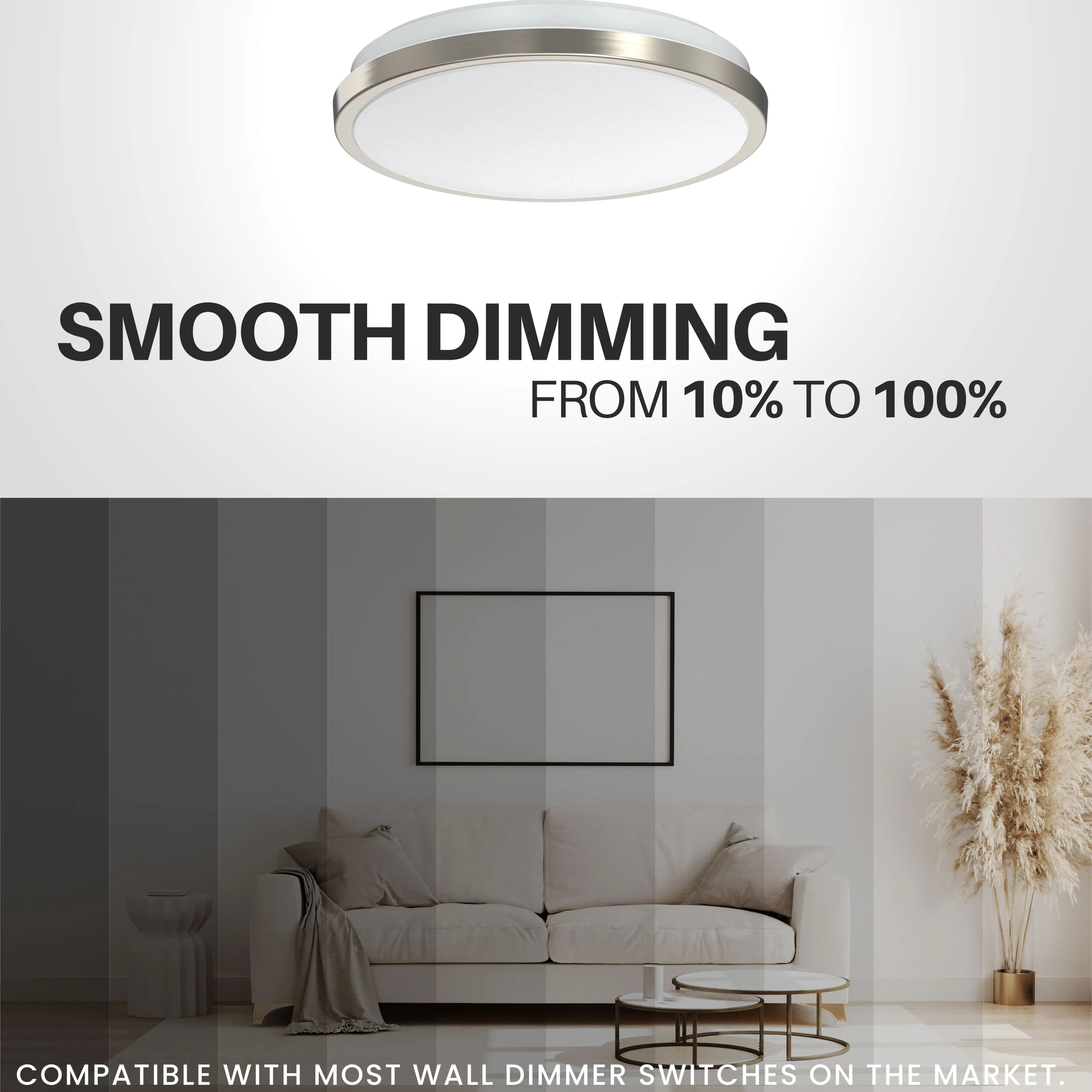 Classic Ceiling Lights Fixture with LED, Modern, FCC certified: Passed safety test - Metal Model D46DBC