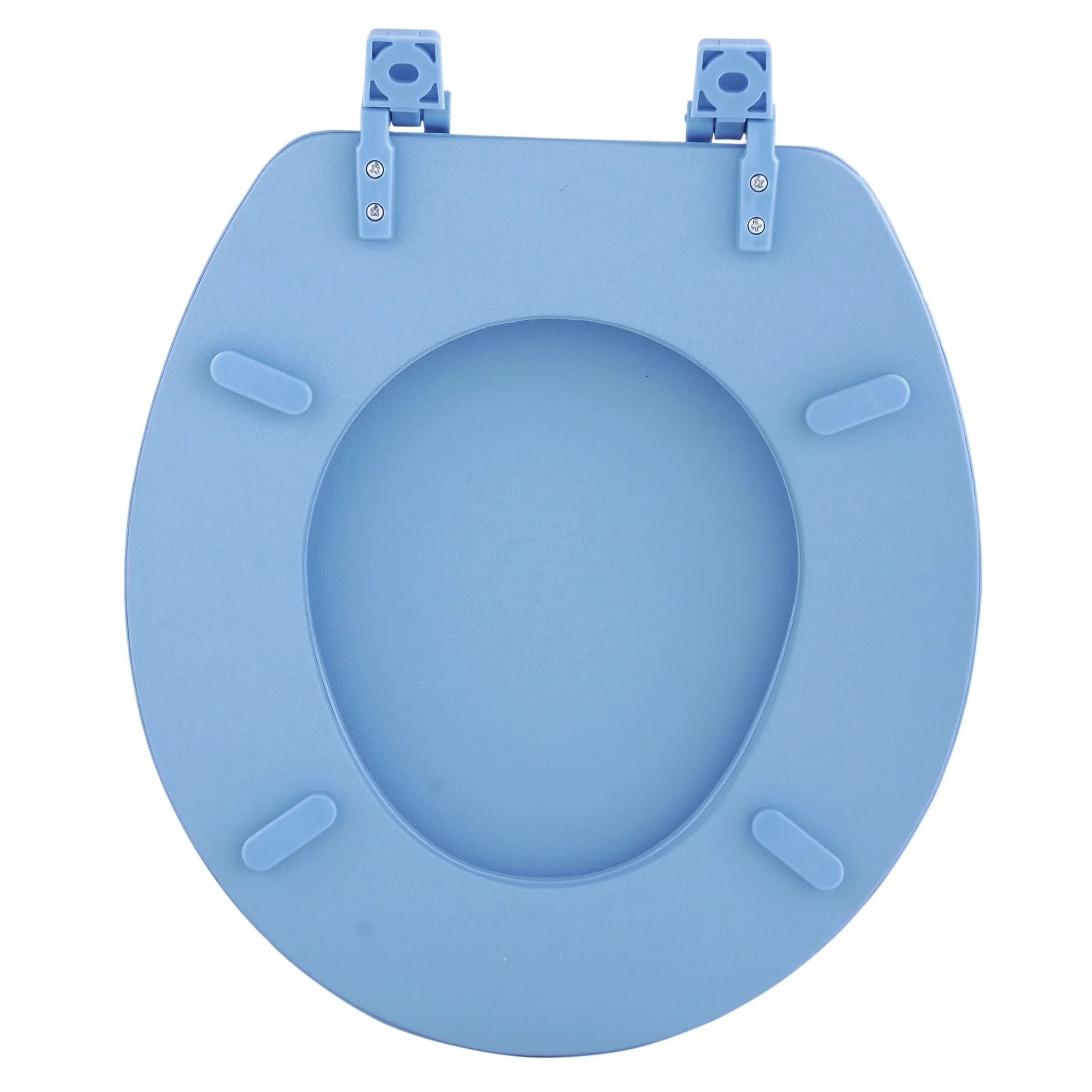 Toilet Seats And Lid Professional with Easy To Install, Light Blue - Light Blue Vinyl Model 4AD564