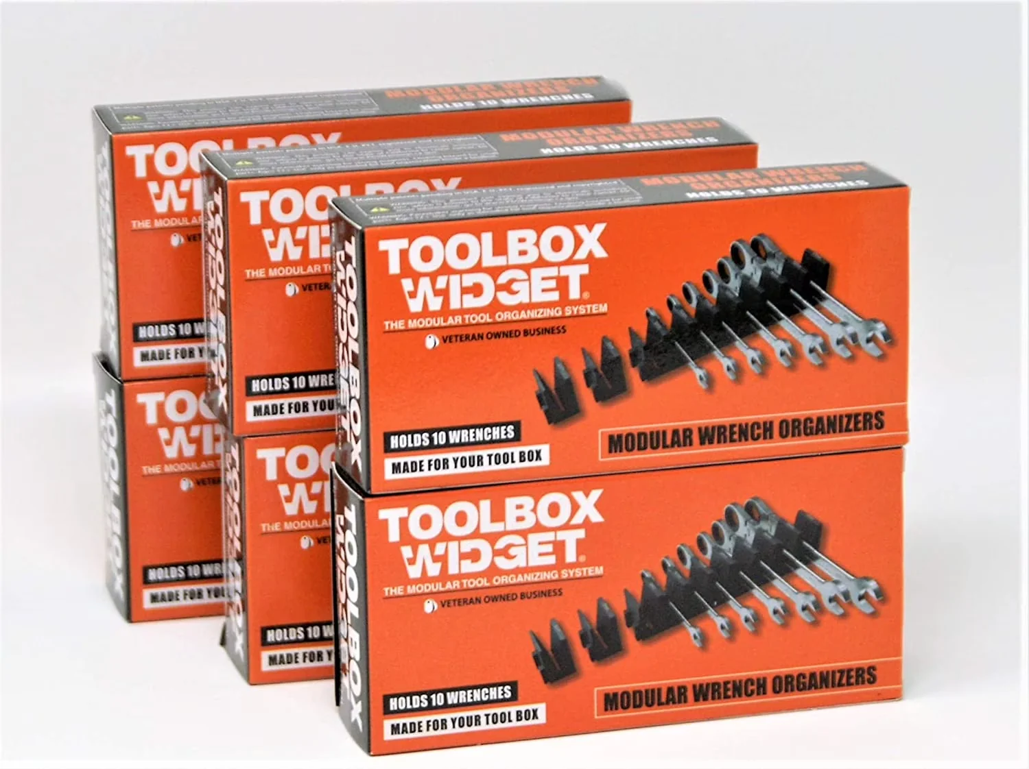 Toolstorage Modern with Storage, Modular Wrench Organizer - Orange Steel Model 5B17C5