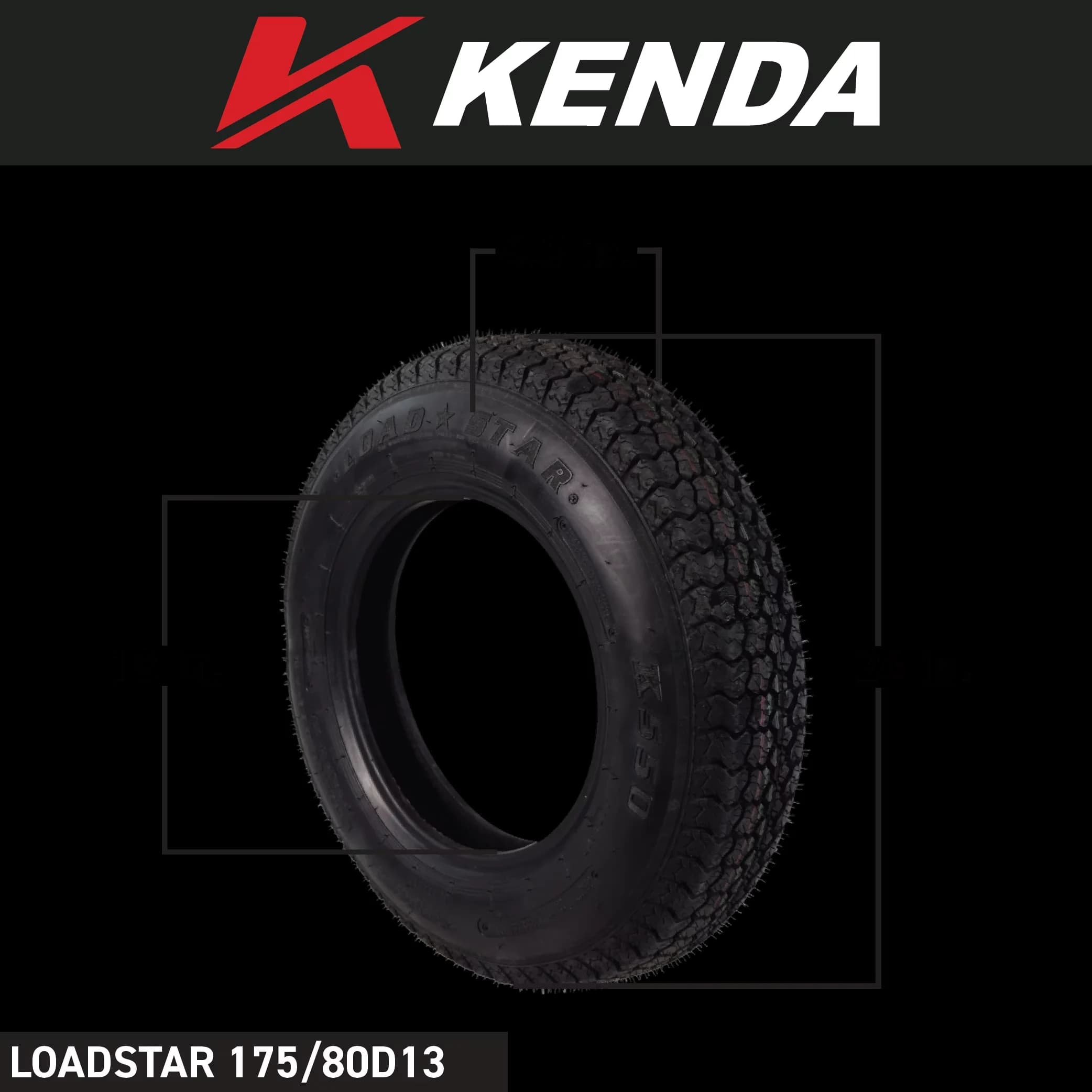 Modern Trailer Tire with Dot Approved - ST175 - Low Maintenance Model 311D38