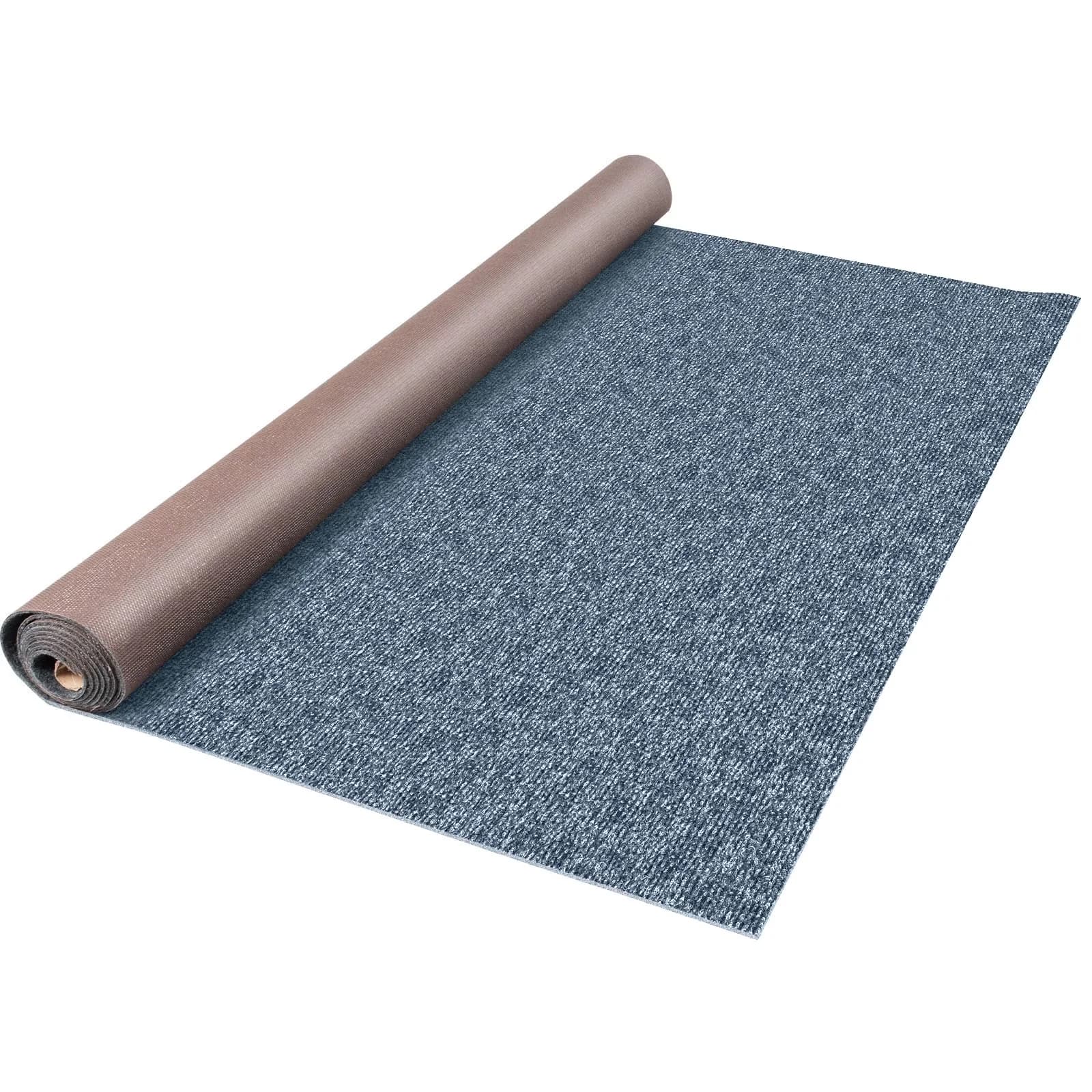Compact Grey Vinyl Flooring Vinyl Plank Flooring with Modern, Waterproof - Gray Polyester, Fiber, Thermoplastic Rubber Model EB741B