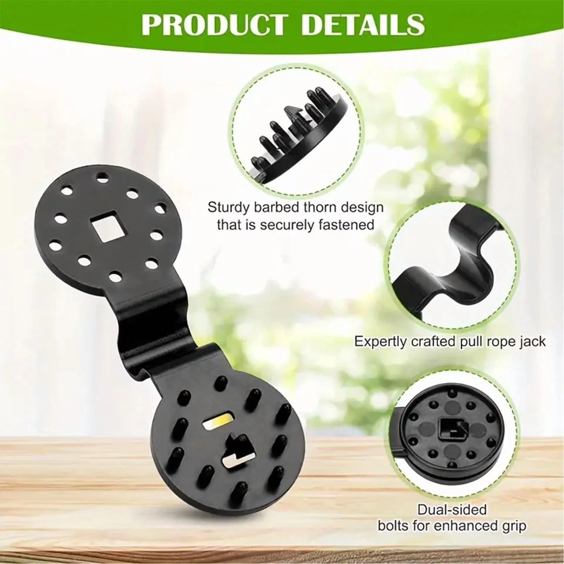 Reliable Fastener with Large Black Sun Shade Clips (50Pcs), Ideal - Residential Grade Model 252E48