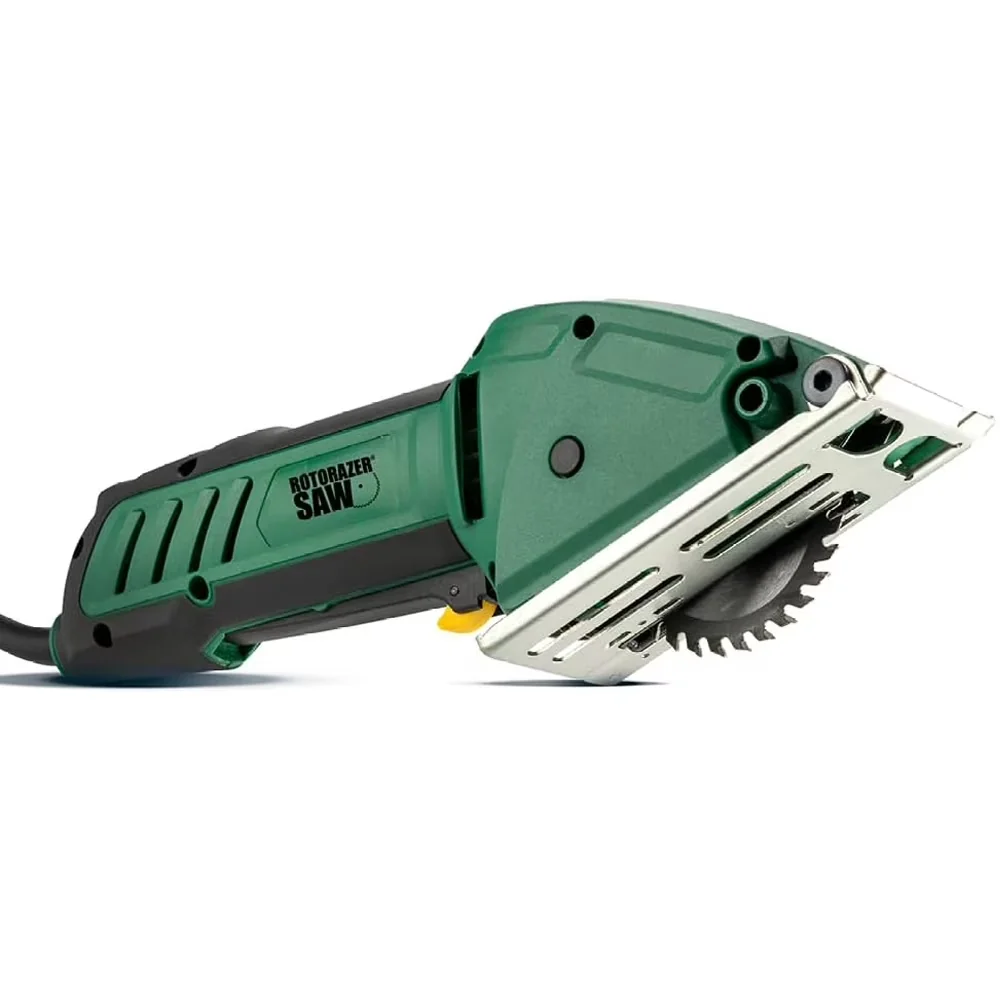Power Saw Essential with Adjustable, 3.35 in Blades, Dust Collector and Case - Green Model C76608