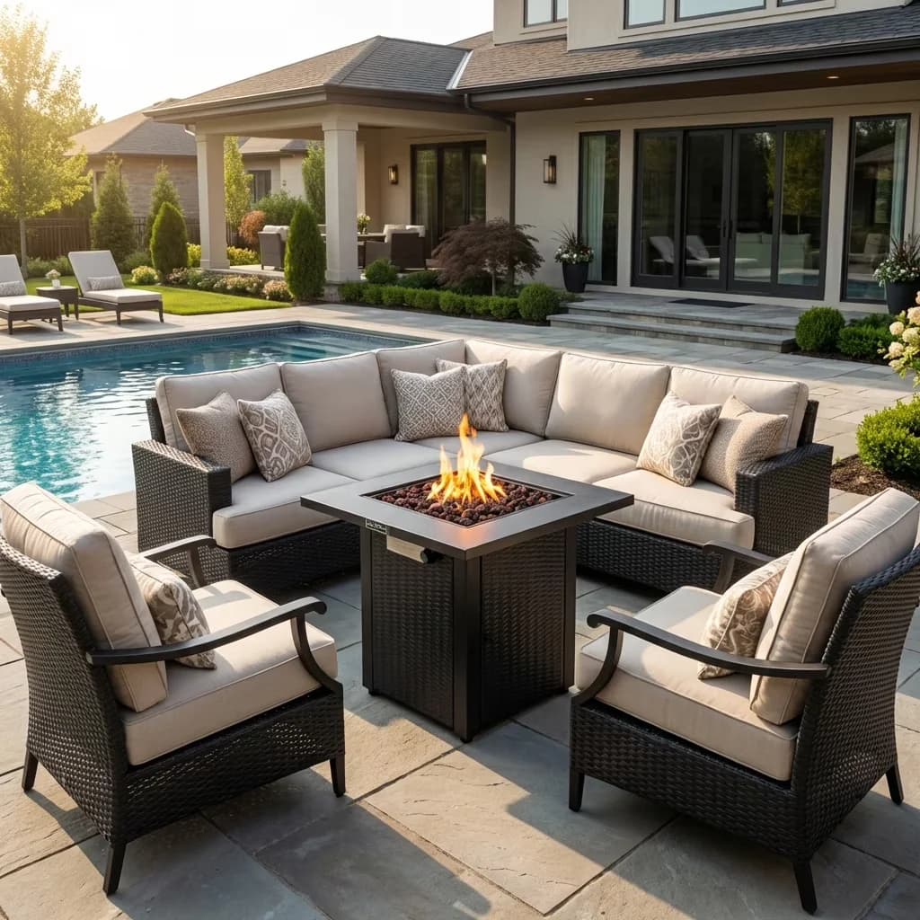Durable Outdoor Heating with 50000 BTU, Rust Resistant, ETL Certified - Wicker 28" Model 8D19FA