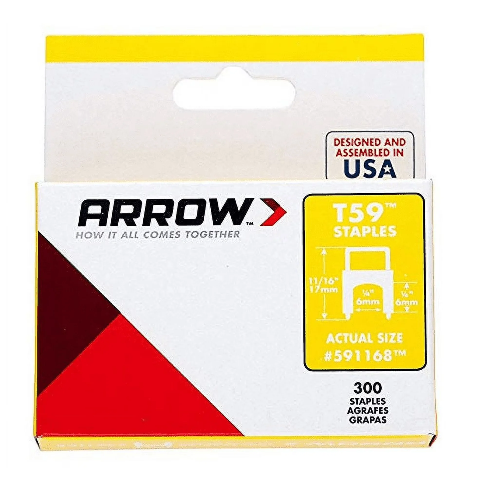 Essential Pro Tool with Insulated, 1/4-inch leg length, Fastener Insulated Clear T59 Staples - Stainless Steel Model 57A72E