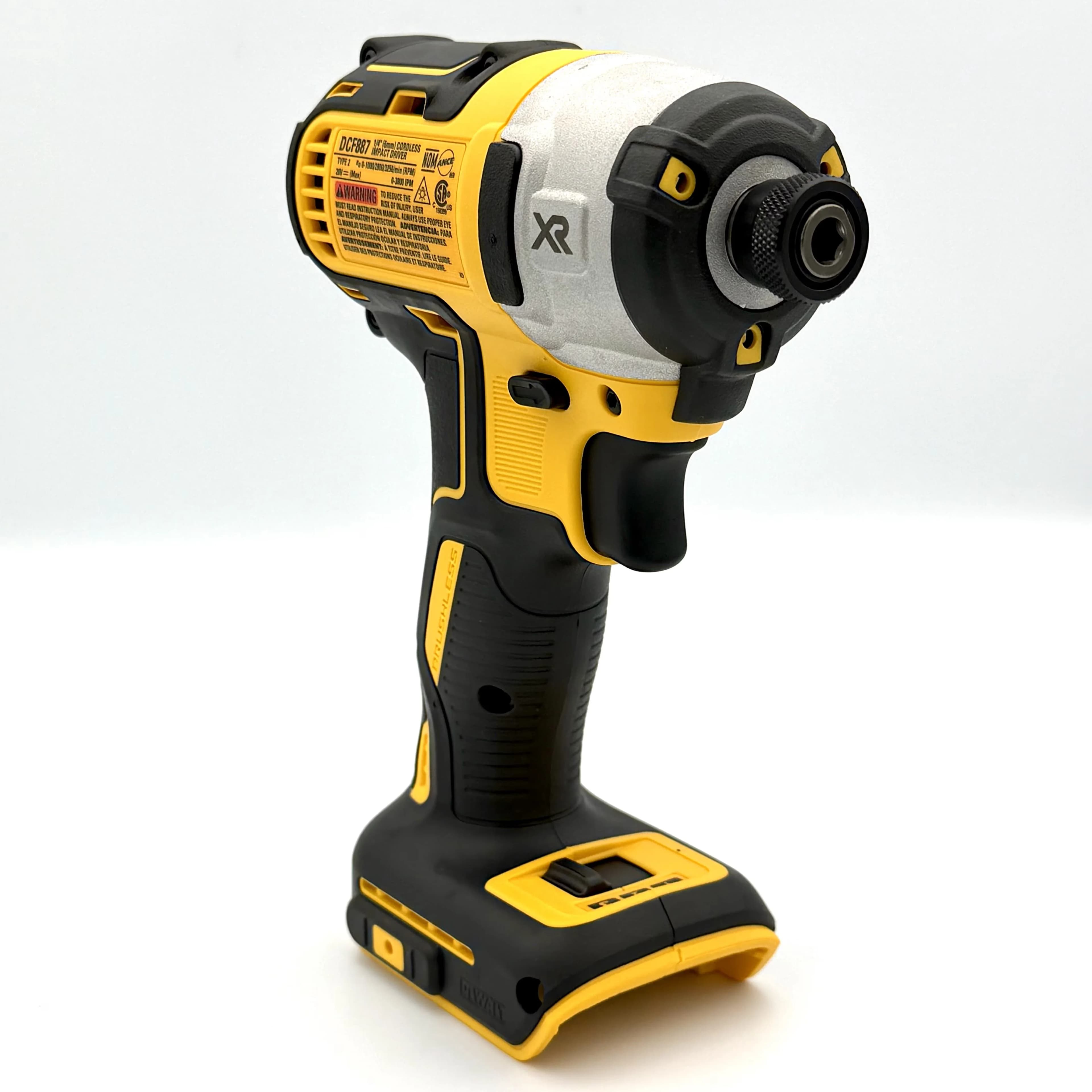 Quality Drills Driver with Battery, 18V, 18V Cordless 1/4 in Impact - Yellow 1.56kg Model ECA2C4