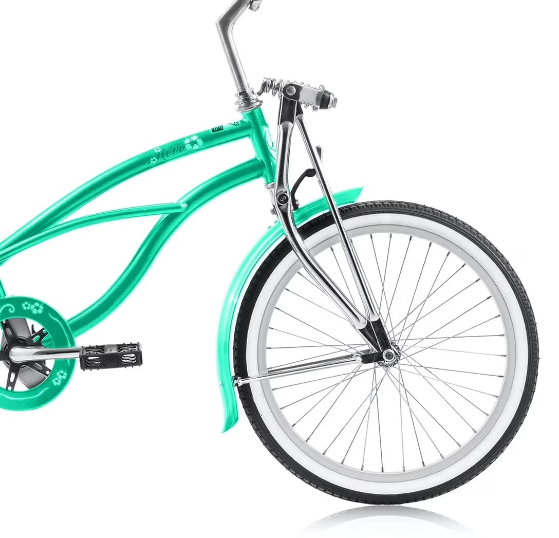 Essential Cruiser Bike with Adjustable Seat Height, Mint Green - Green Model 037F8E