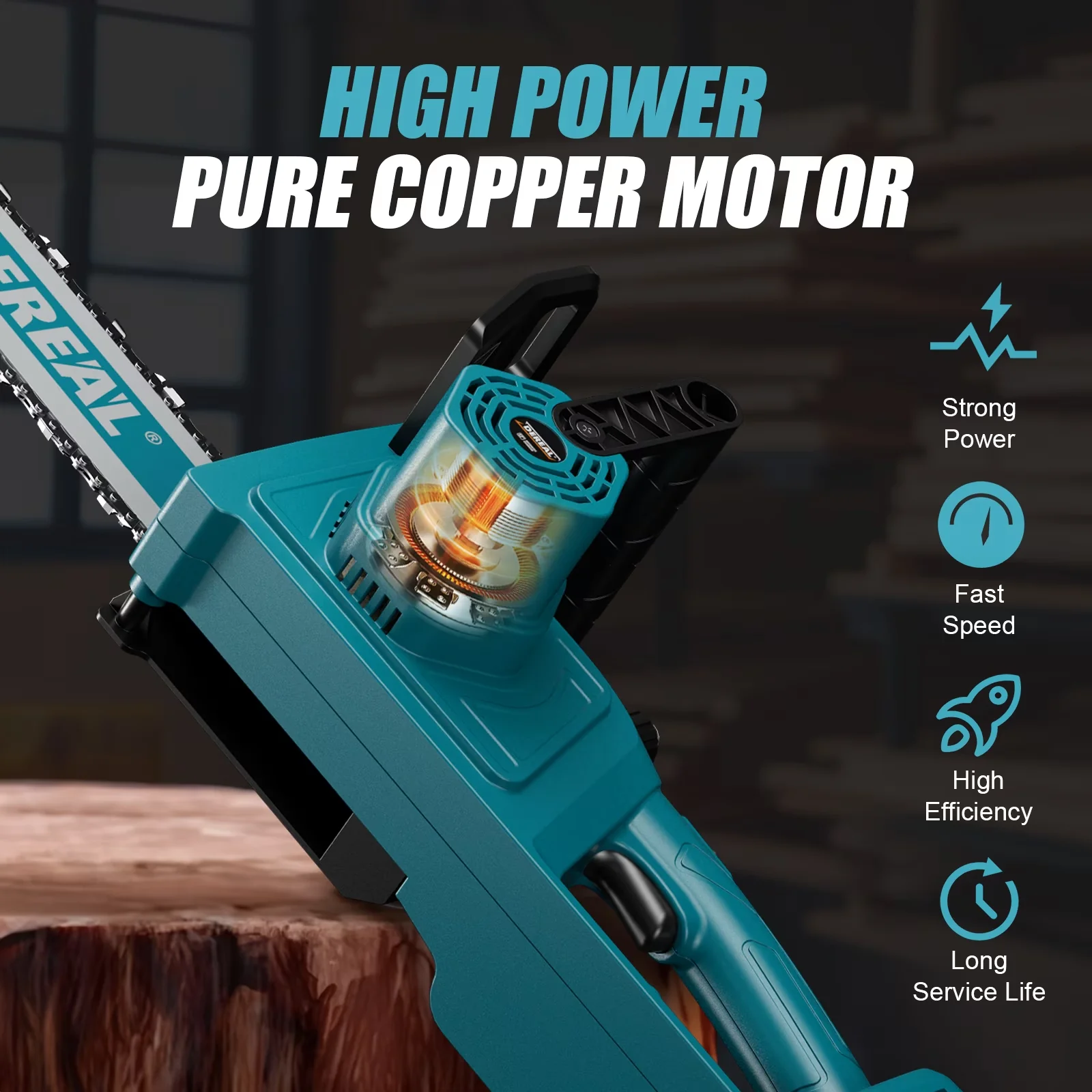 Versatile Chainsaw with Battery, 20V - Blue 12 - Residential Grade Model FBB892