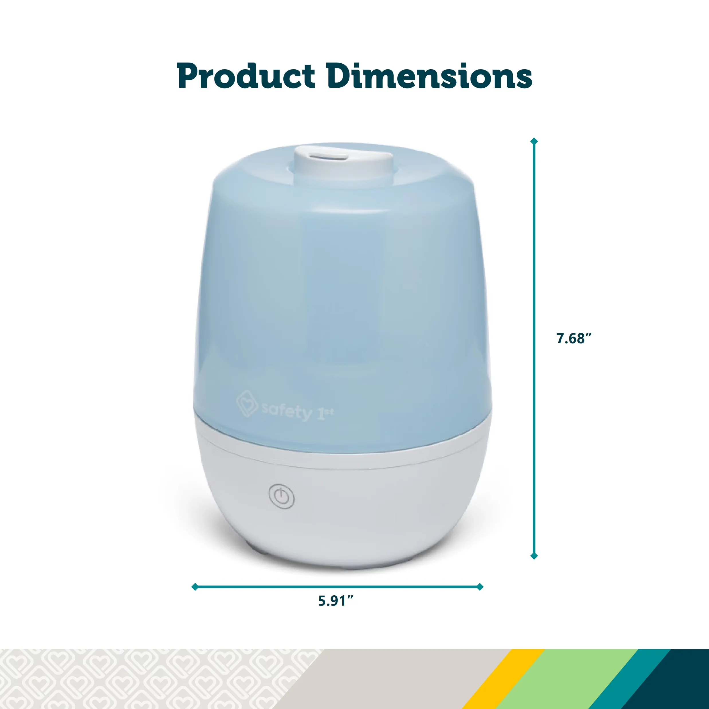 Humidifier Classic with Automatic Shut-Off, Empty Tank Indicator, Ultrasonic cool-mist humidifier for baby - 4.5 L capacity Model 053CB9