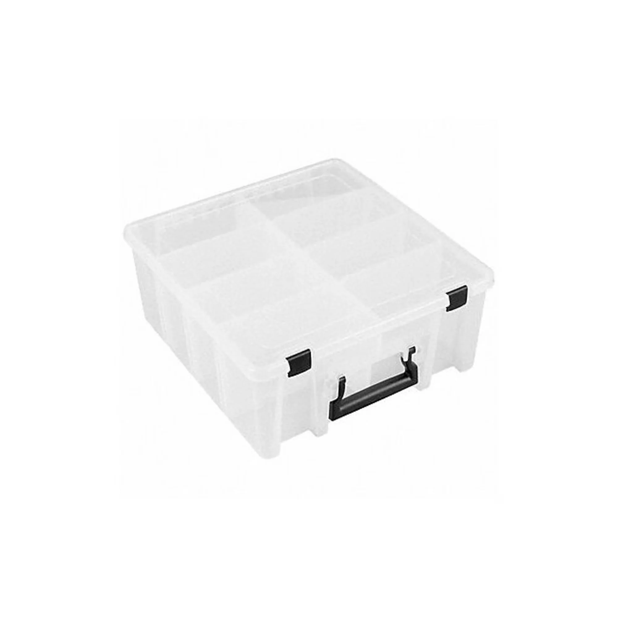 Essential Toolstorage with Adjustable, Accomodates up to 10 Dividers, Color Clear - Clear Plastic Model 8F5EF9