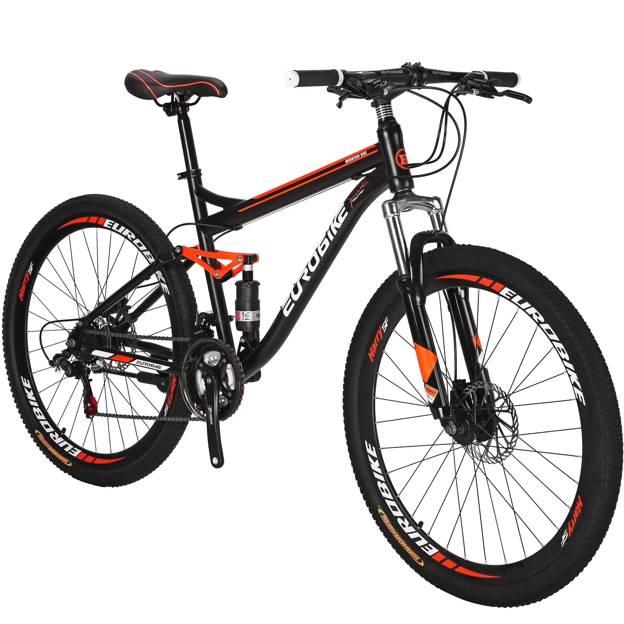 Stylish Mountain Bike with Full Suspension - Orange 5 Inch - Space-Saving Design Model 78FBDF