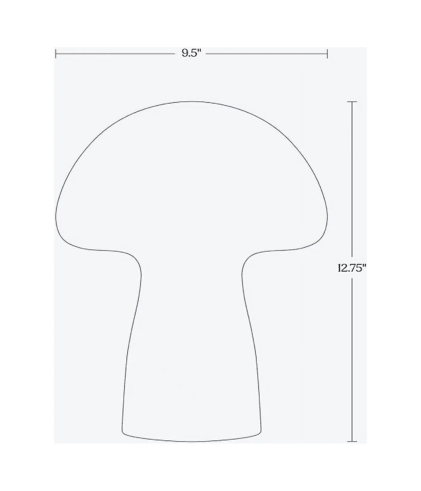Premium Lamp with LED, Energy Efficient, Mushroom - White Metal 3000K - Premium Collection Model E256F0