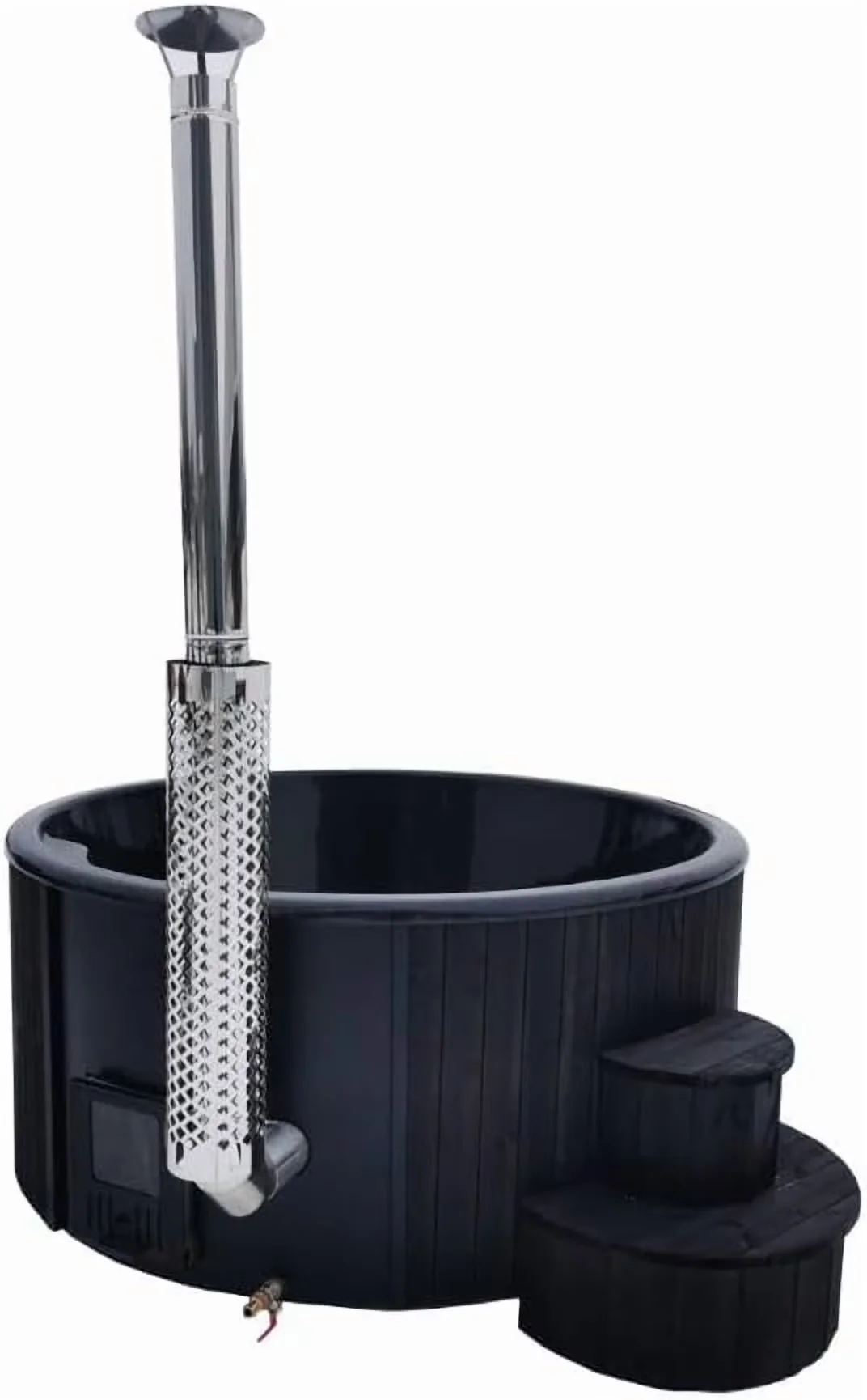 Hot Tub Classic with Energy Efficient, Uv Resistant, Black - Black S4B Model 600393