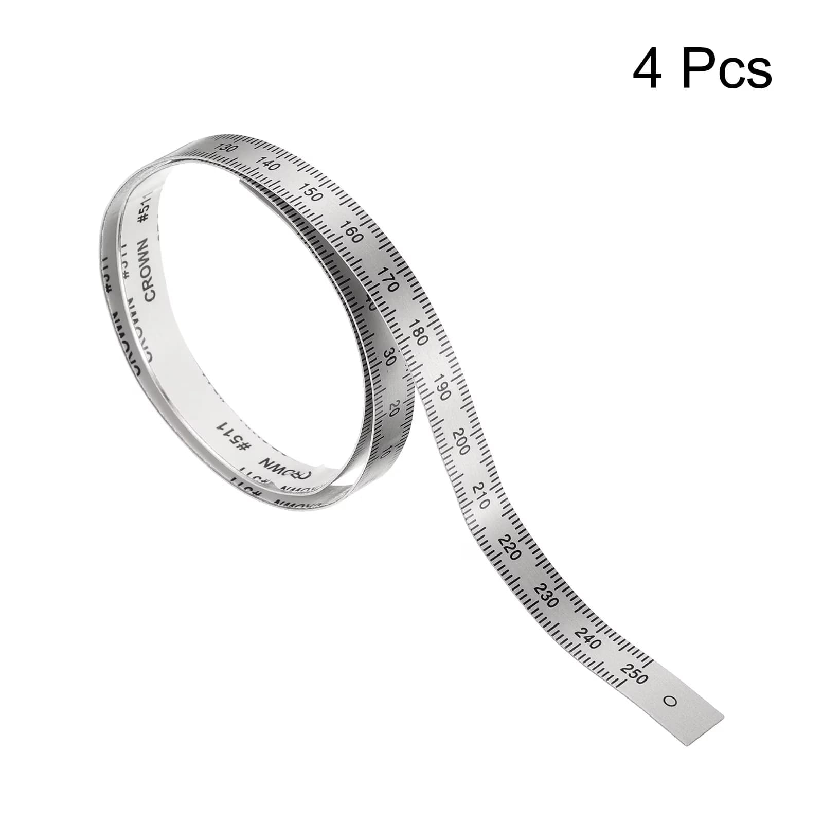 Quality Measuring Layout with Lightweight, Color: Silver Tone, Measuring Range: 250mm-0-250mm - Aluminum Silver Tone Model 10E452