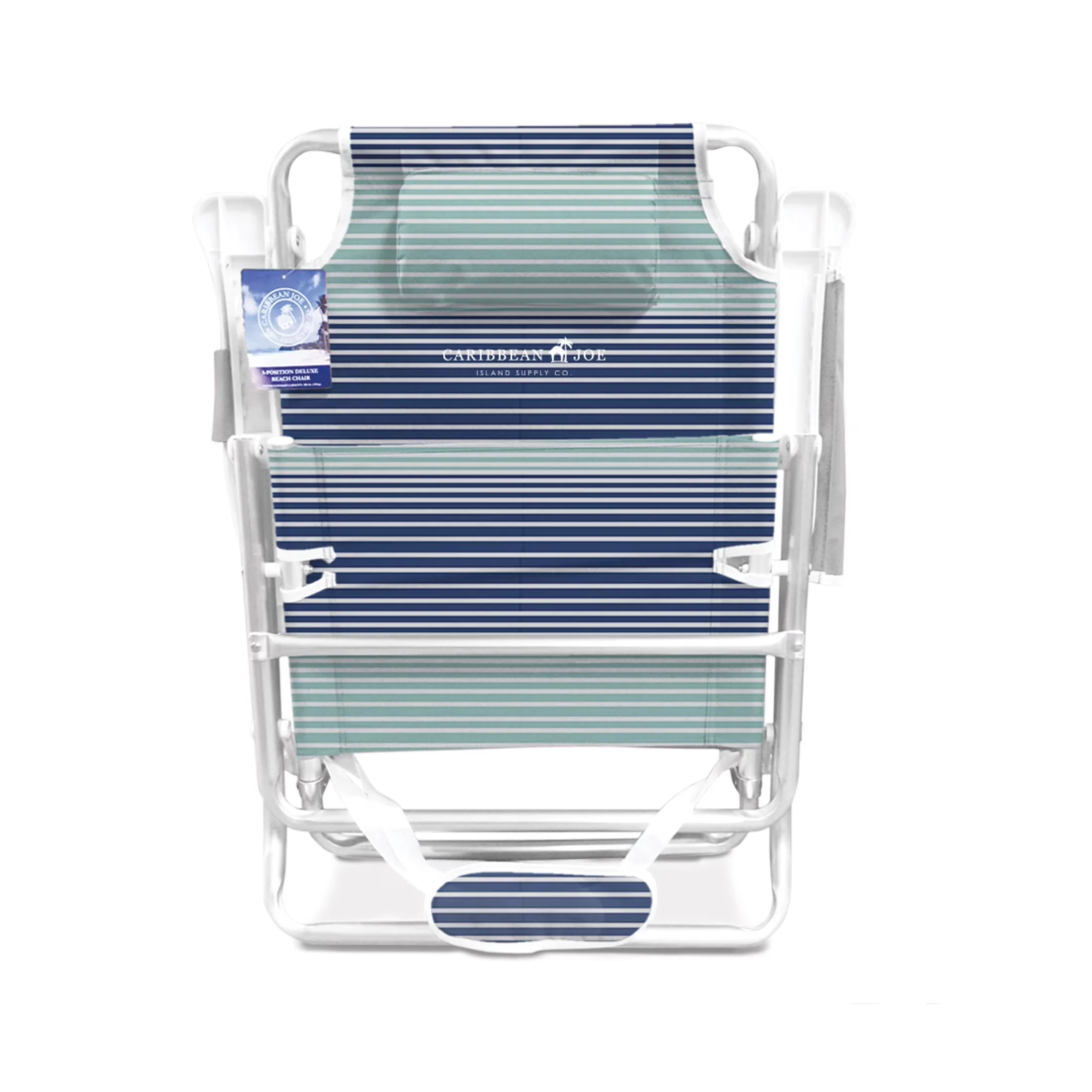 Essential Beach Chair with Rust Resistant, Adjustable, 5 Position Reclining - Blue Model 770E74