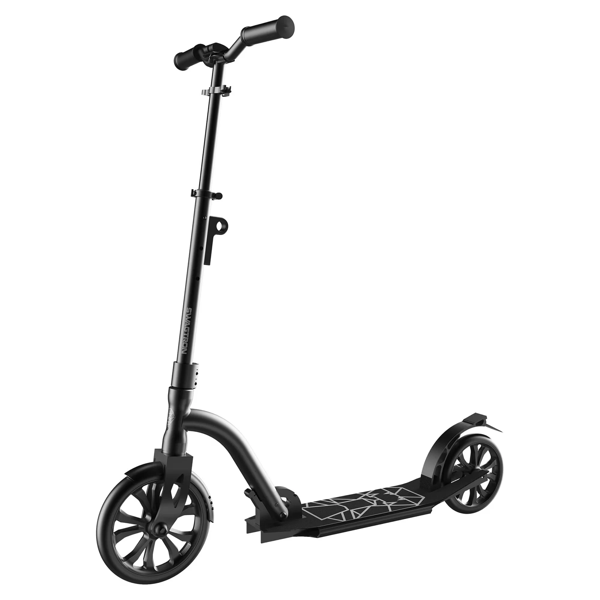 Durable Scooter with Foldable, Lightweight - Black Aluminum Open - Universal Fit Model DD2309