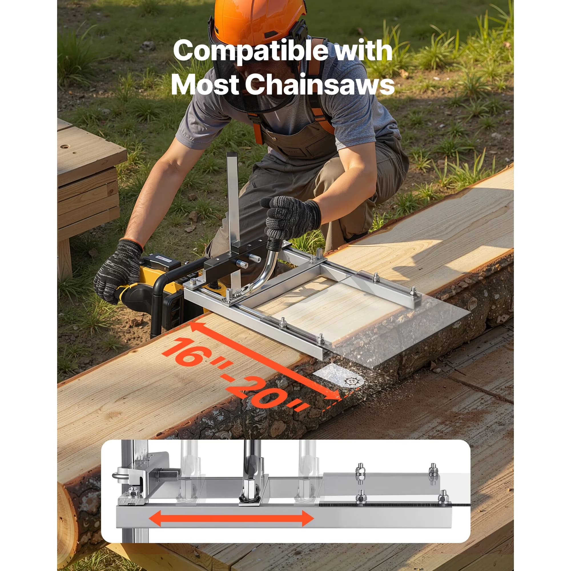 Premium Chainsaw with Anti-Vibration, Adjustable Sawmill, Portable Mill - Multicolor Model B5F7E5