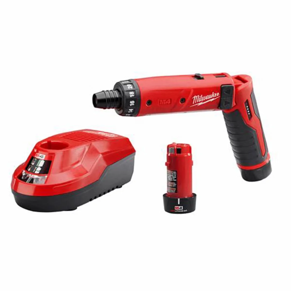 Drills Driver Modern with M4 1/4" Hex Screwdriver Kit (2 Bat) - Black - Satisfaction Guaranteed Model 031C23
