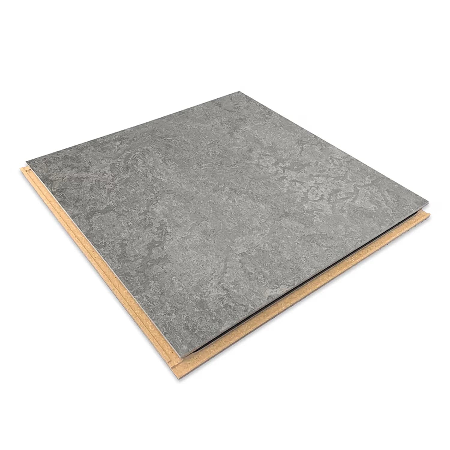 Efficient Grey Vinyl Flooring Vinyl Plank Flooring with Easy Installation, Non-Slip - Gray 11.81" x 11.81" Model F3DB09