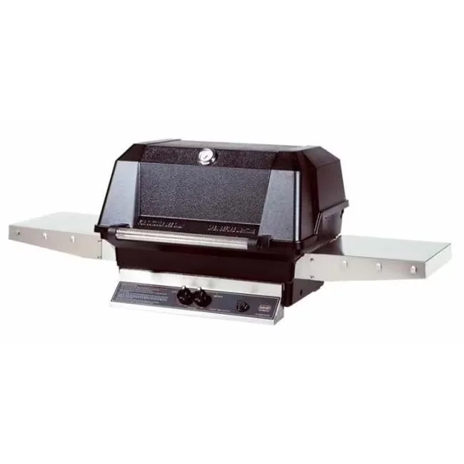 Gas Grill Quality with Tool Holder, Propane, MHP LP - Stainless Steel Black Model FB1762