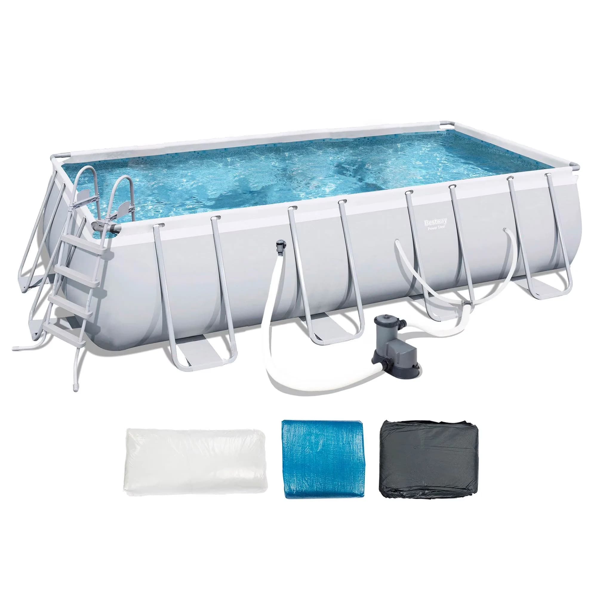 Above Ground Pool Classic with Corrosion Resistant, Corrosion-resistant metal frames - Gray Model A459C5