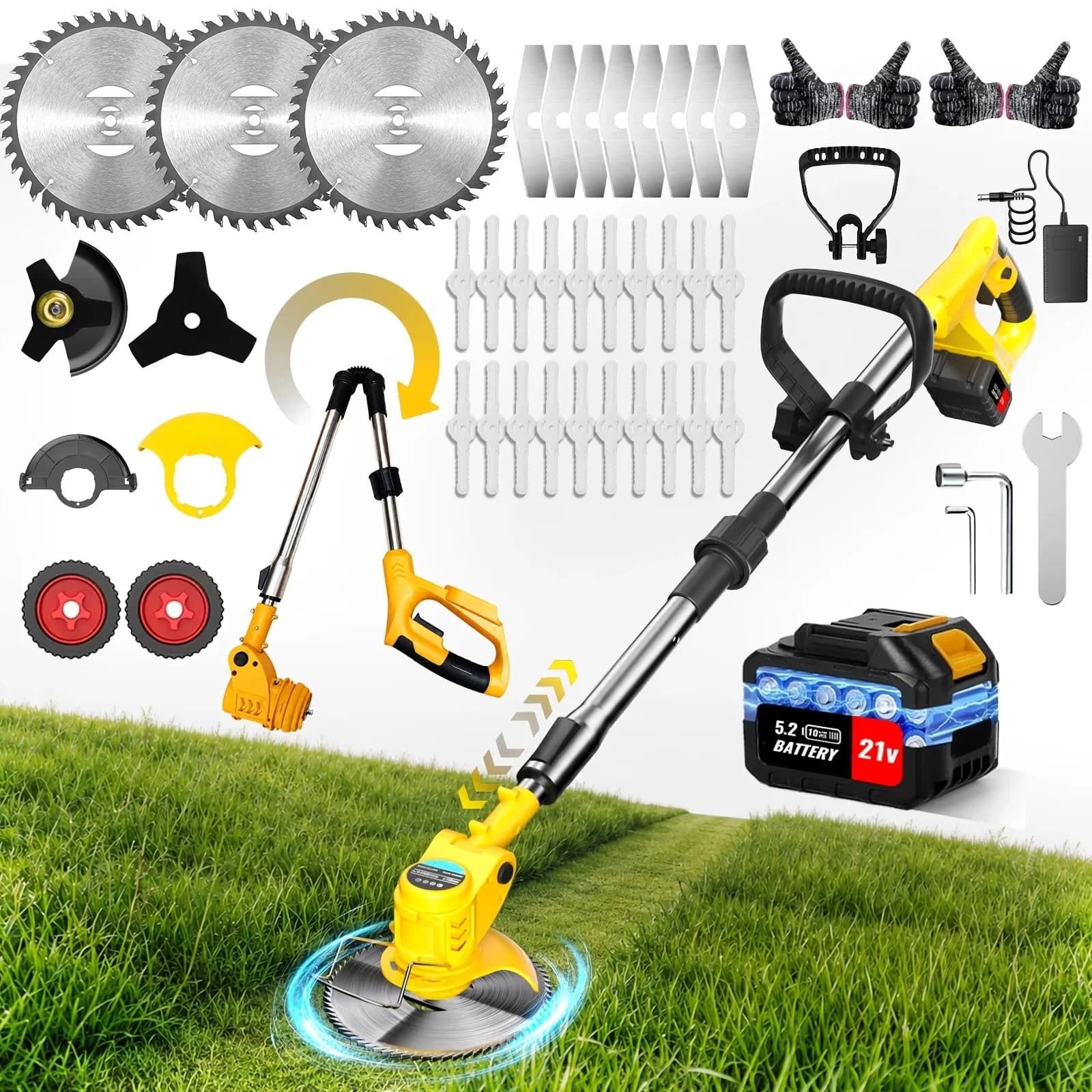 Push Mower Versatile with Battery, Easy to operate for user convenience - Model 8AFE2B