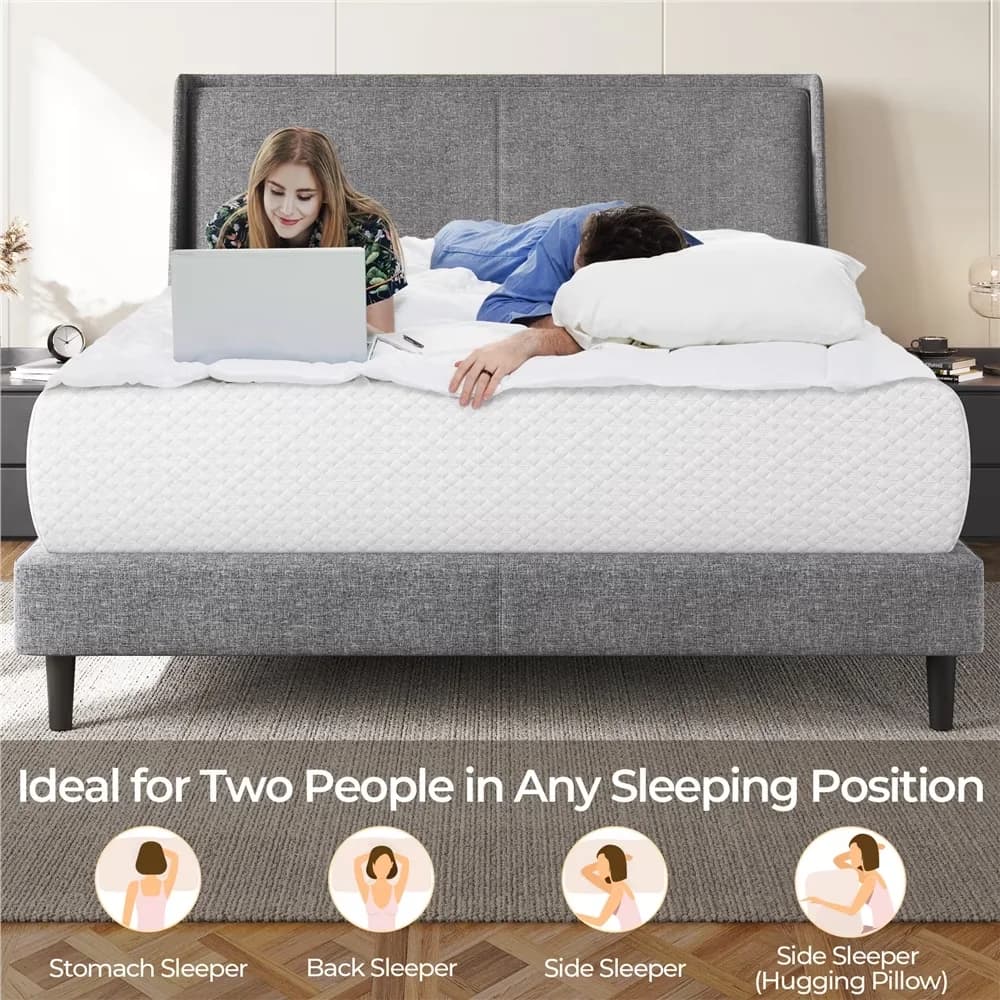 Modern Mattresses Accessory with Removable Cover, Cooling Technology - Polyester Fabric, Foam, Memory Foam Model 4A4894