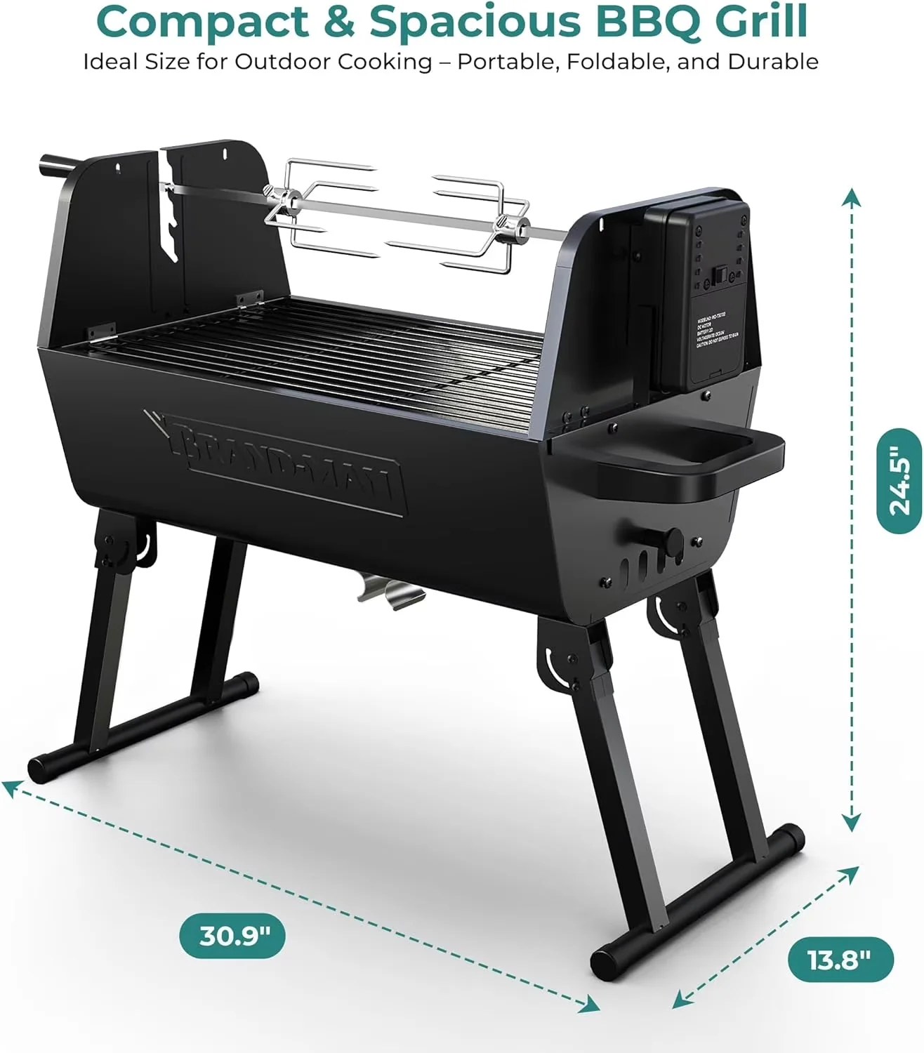 Versatile Flat Top Grill with Rust Resistant, Portable - Enameled Steel Model CA6176