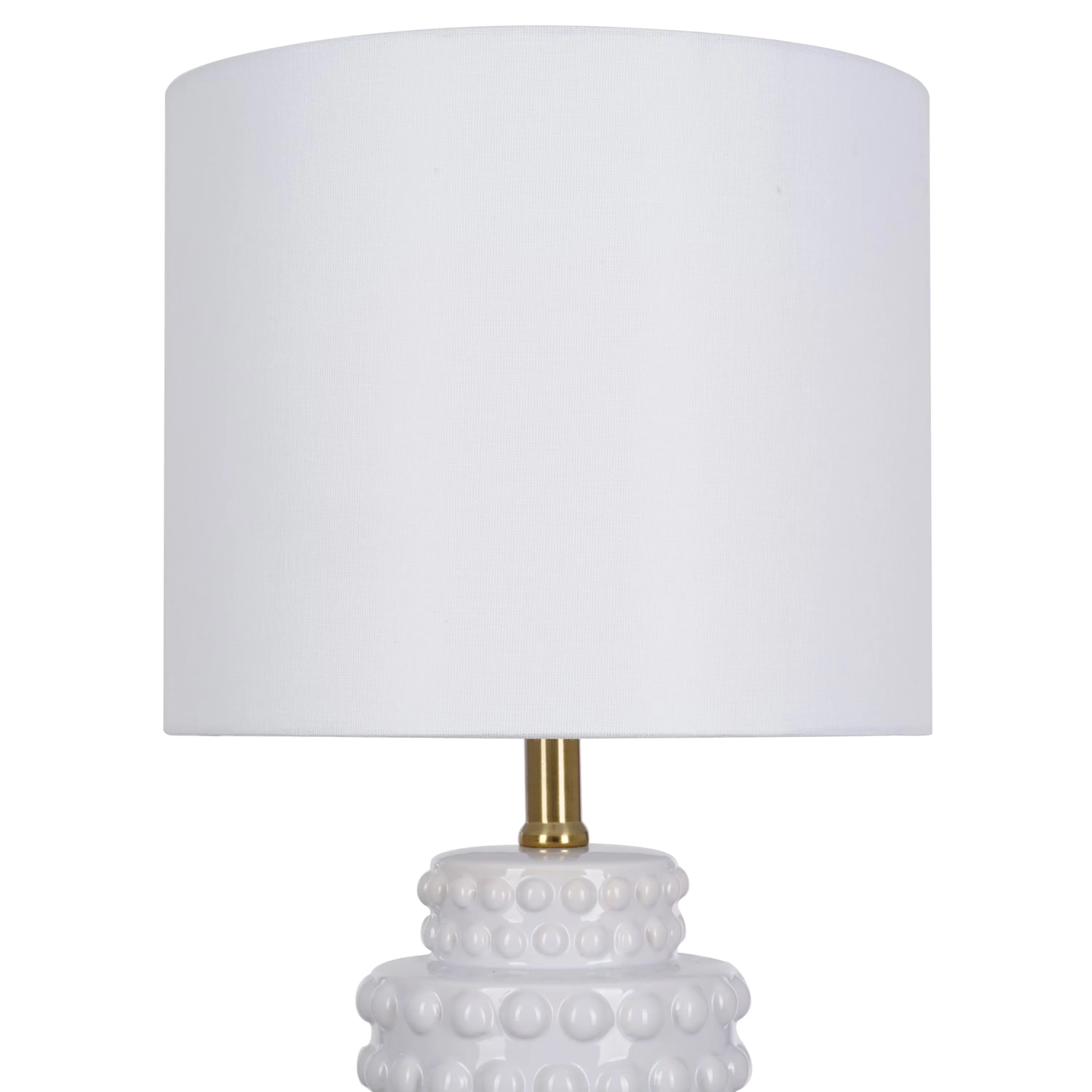 Led Lighting Essential with LED, Transitional, Farmhouse - Ceramic White for Living Room, Bedroom Model A8405D