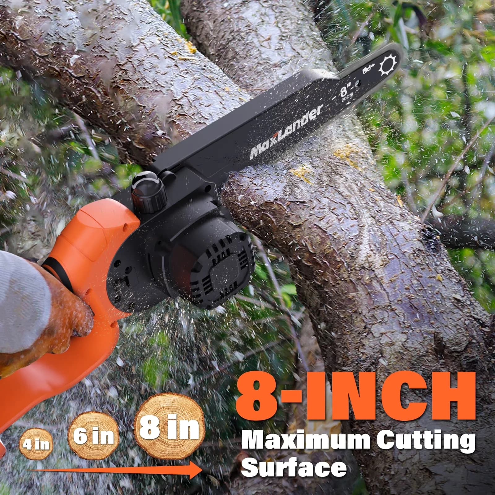 Efficient Pole Saw with Battery, 20V, Telescoping - Residential Grade Model FB4DB7