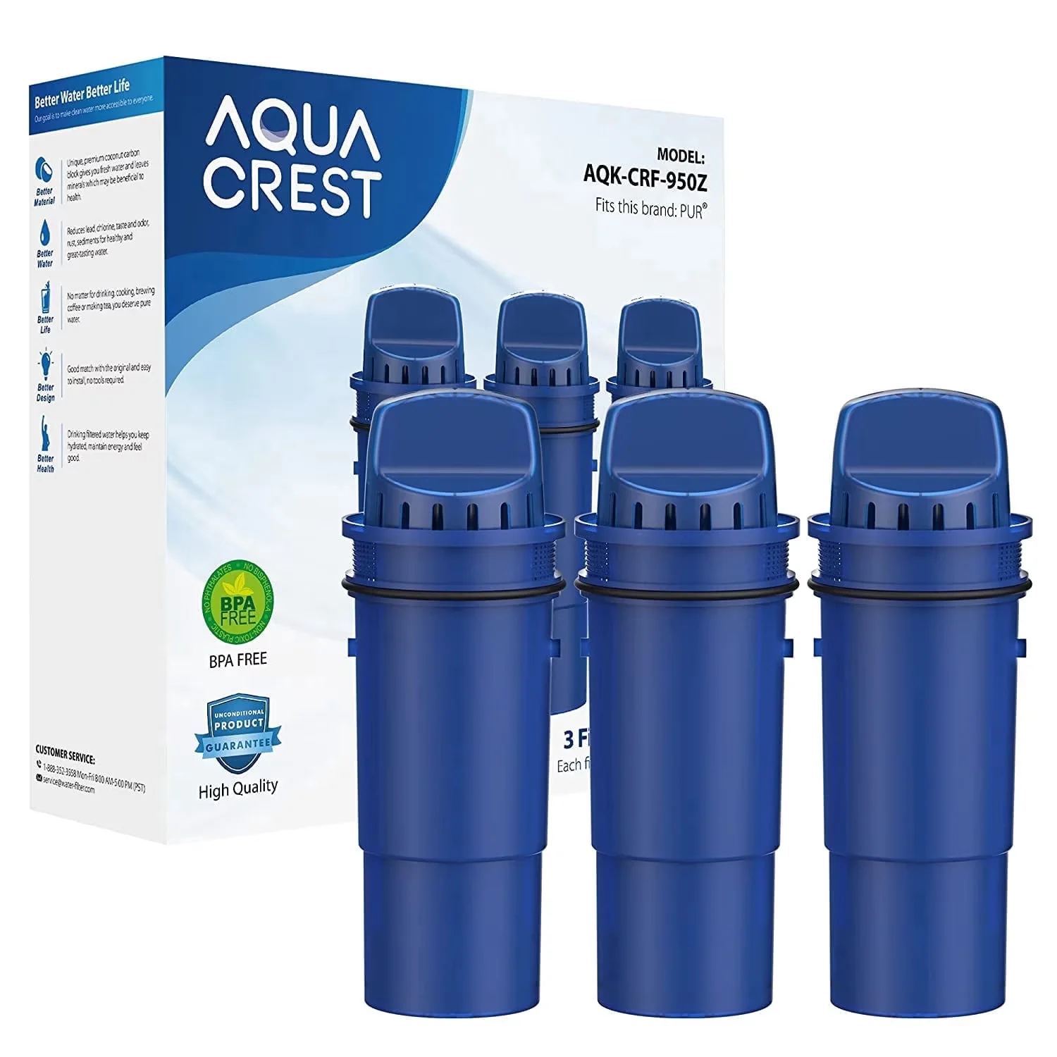 Water Filtration Sleek with CF10A Filter Replacement - Industrial Grade Model 525A14