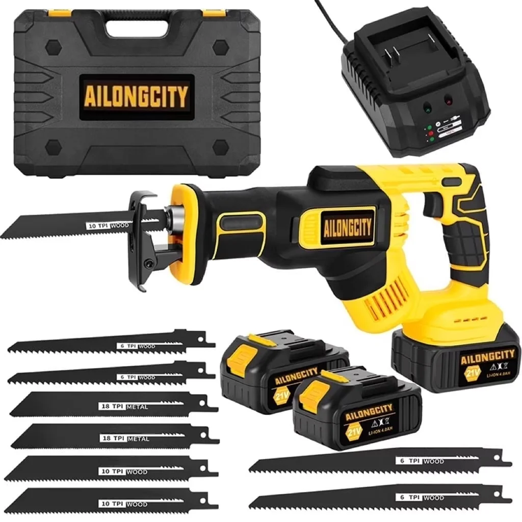 Reliable Power Saw with Battery, 21V, 21V Brushless Reciprocating - Multicolor Model 46982B
